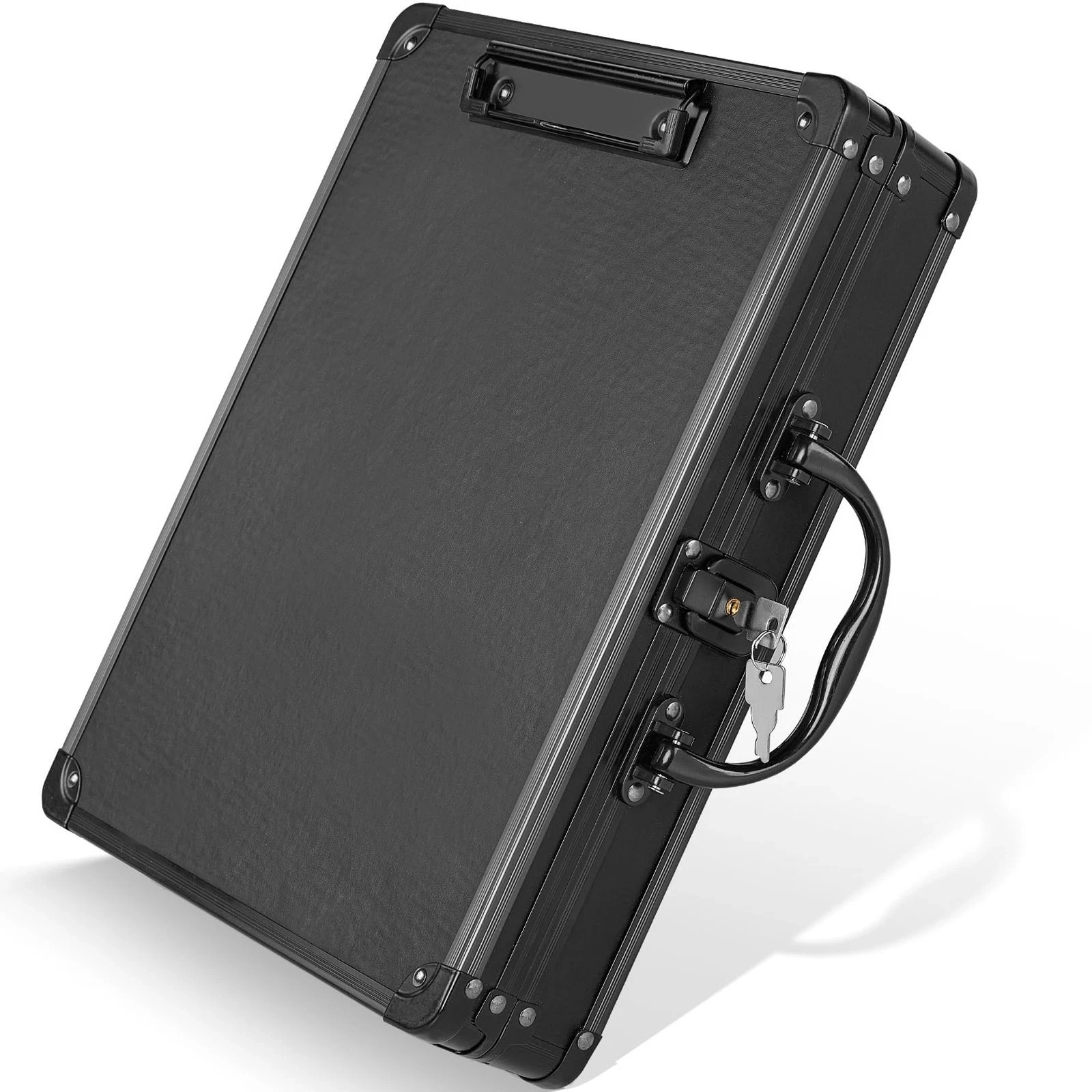 Sooez Heavy Duty Locking Clipboard Box Metal Clipboard with Handle