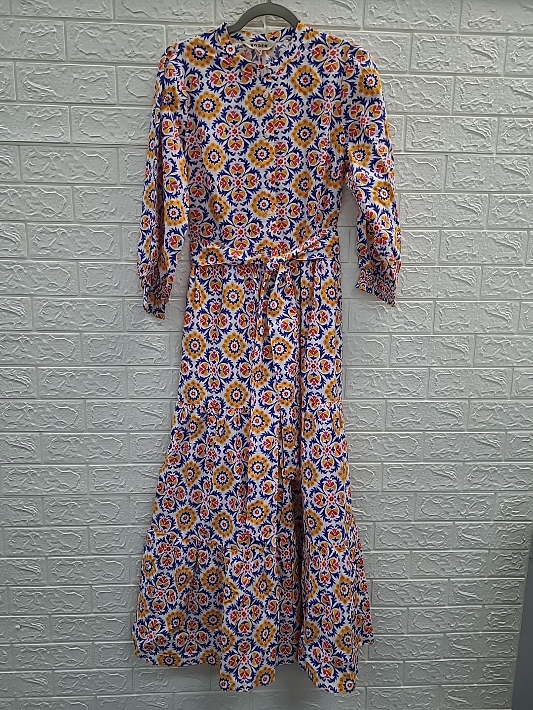 New Boden Alba Tiered Long Sleeve Button Up Dress Size 8R New Boden Alba Tiered Long Sleeve Button Up Dress Size 8R