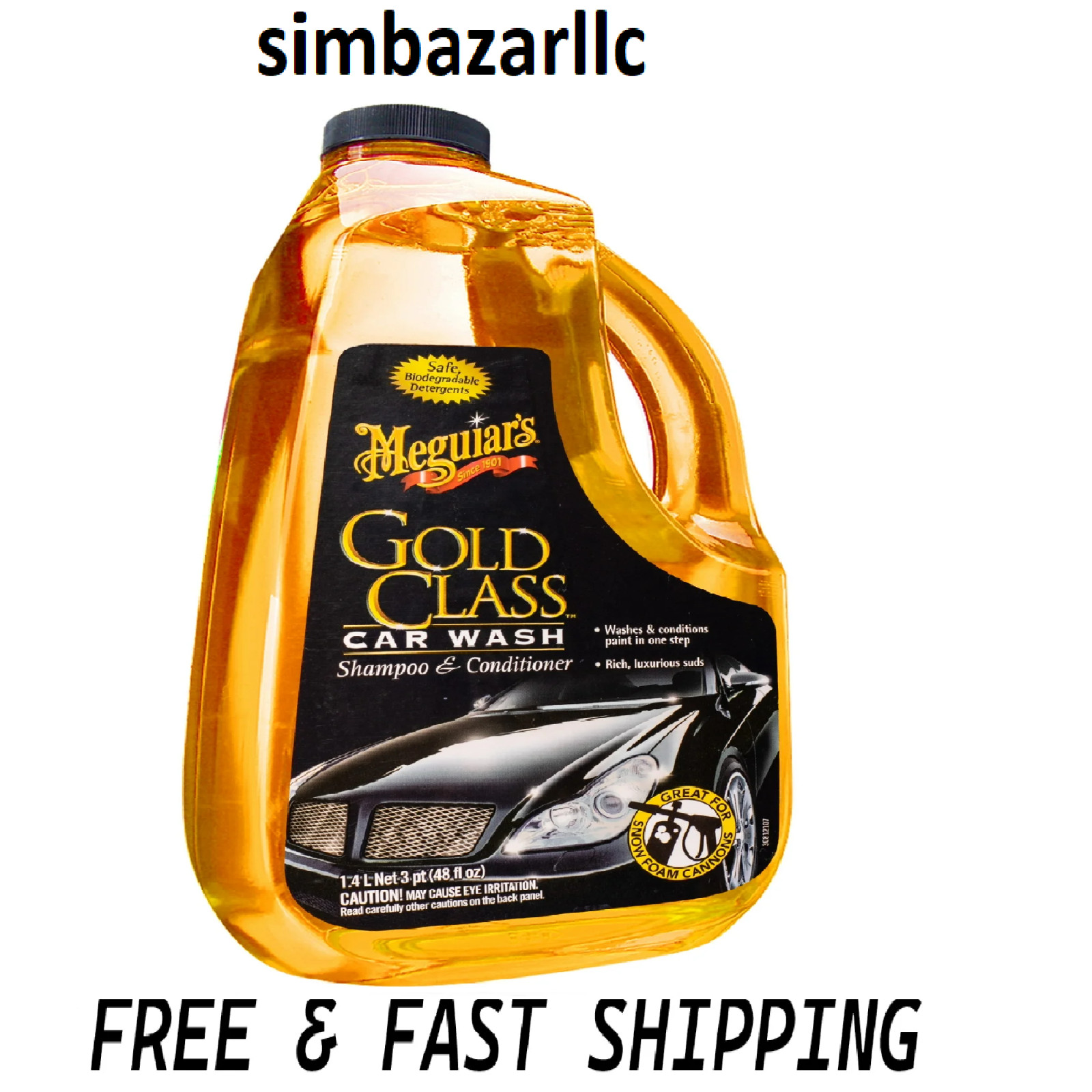Meguiar\'s G7148 Gold Class Car Wash Shampoo and Conditioner - 48 oz. (1 PACK)