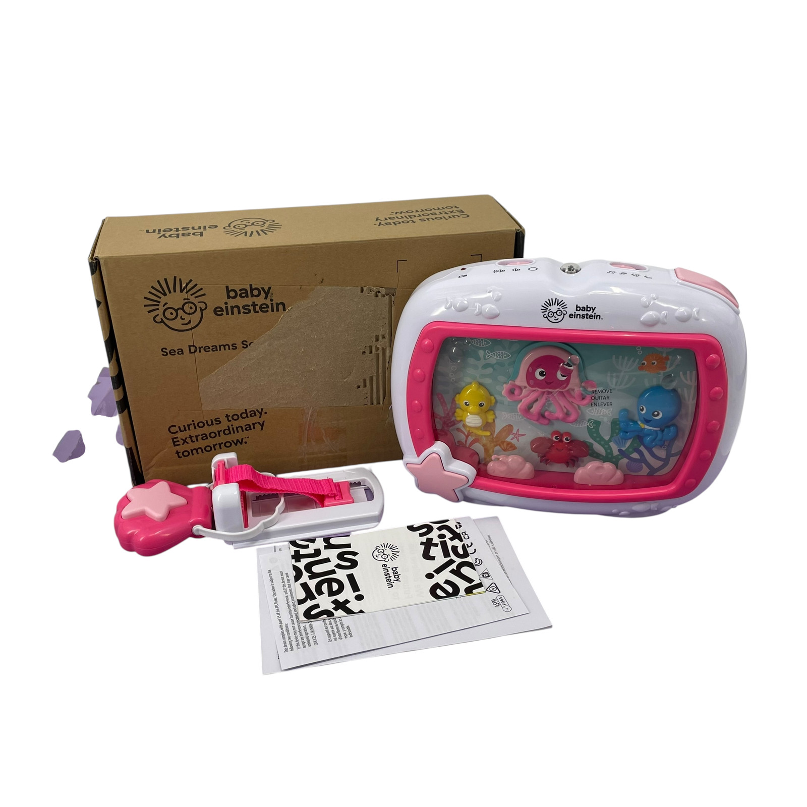 Baby Einstein Sea Dreams Soother Musical Crib Toy Sound Machine - Pink #OB4283 Baby Einstein Sea Dreams Soother Musical Crib Toy Sound Machine - Pink #OB4283