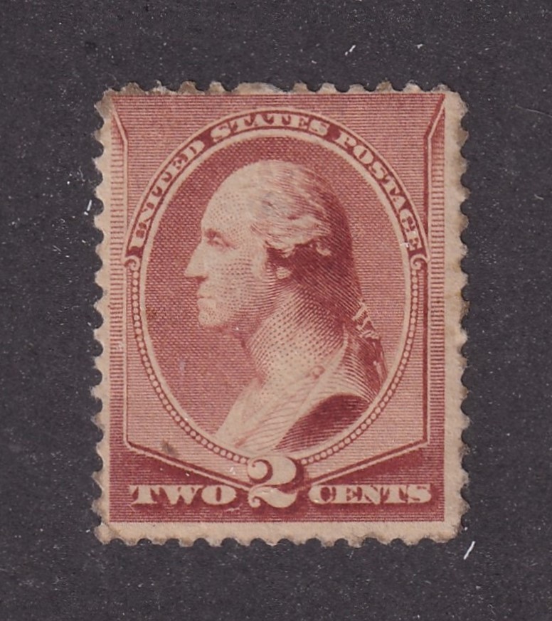 MATT\'S STAMPS SCOTT #210 GEORGE WASHINGTON 2-CENT ISSUE OF 1883, MH CV$45