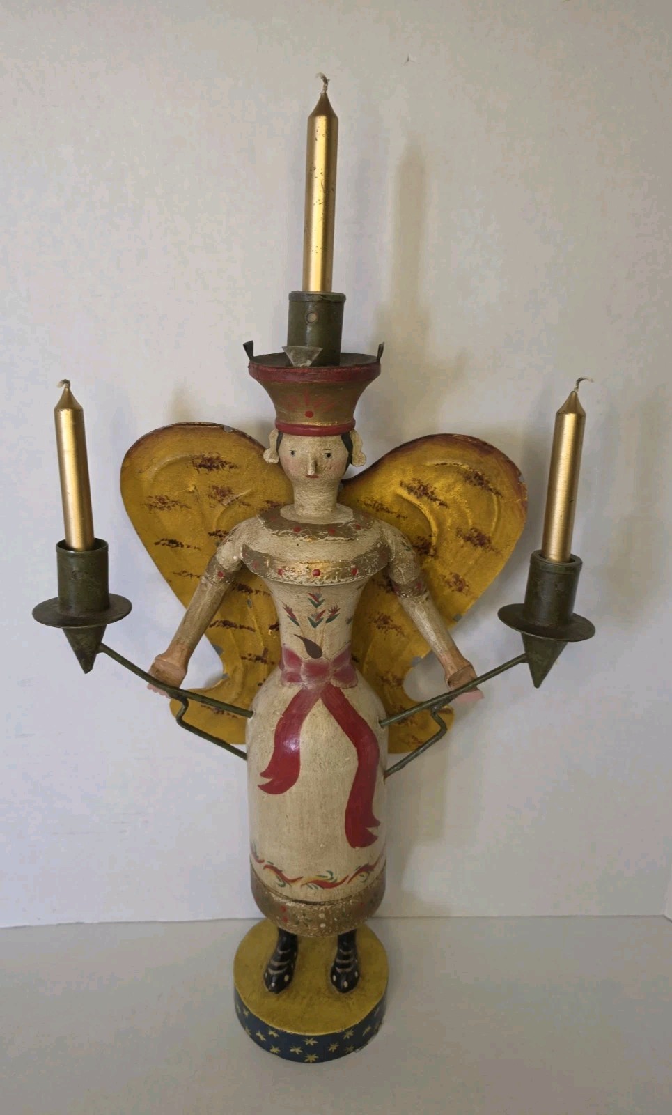 1930s Erzgebirge Lichterengel German Light Angel Christmas Folk Art Rare Feet 1930s Erzgebirge Lichterengel German Light Angel Christmas Folk Art Rare Feet