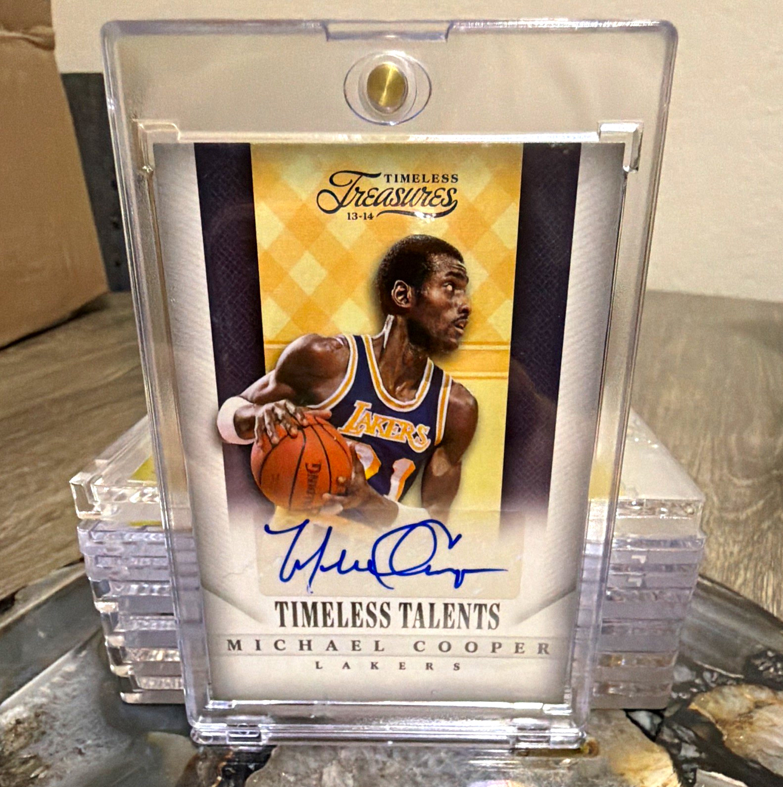 Panini 2013-14 Timeless Treasures Timeless Talents Auto Michael Cooper #38 Panini 2013-14 Timeless Treasures Timeless Talents Auto Michael Cooper #38