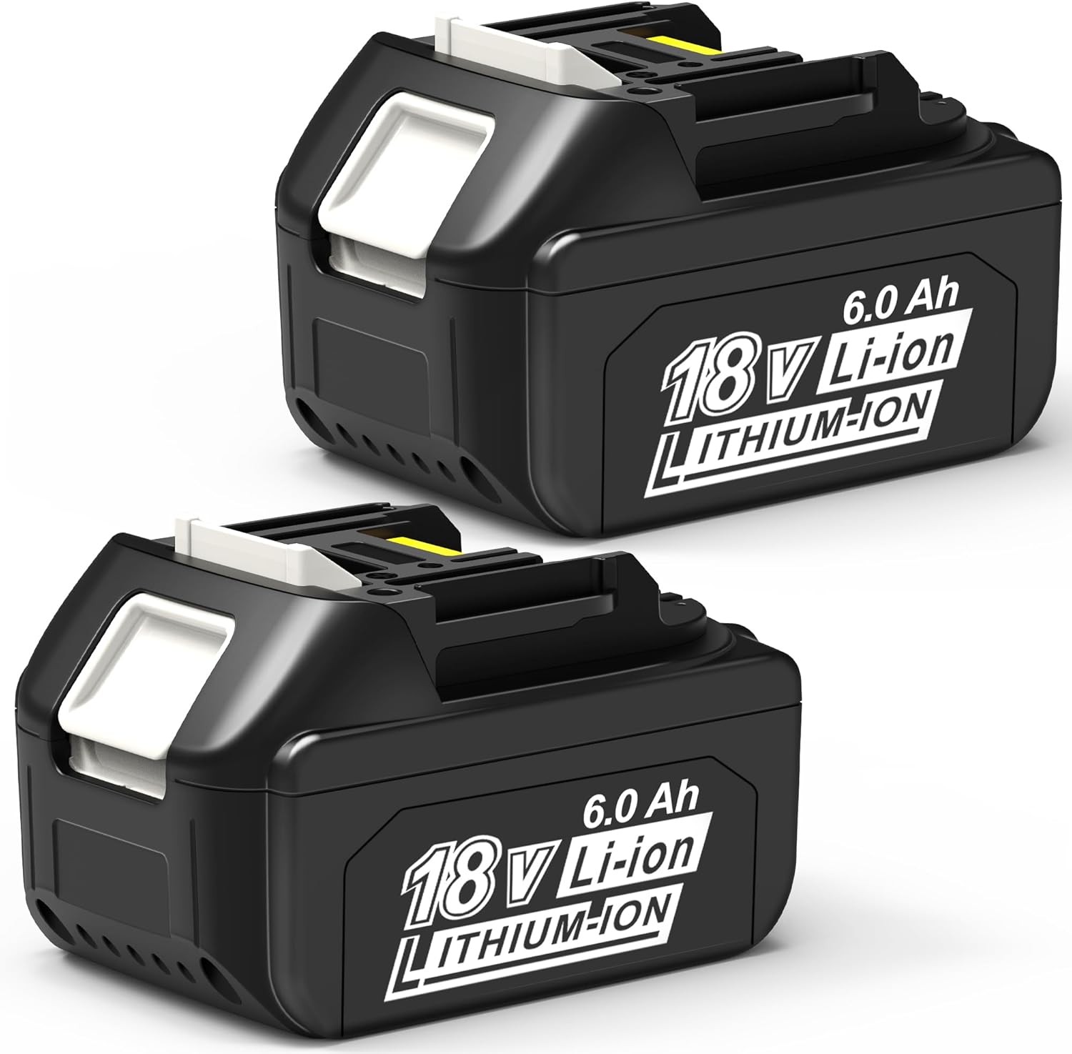 2 PACK 6.0Ah 18v Battery Replacement for Makita Power Tool BL1860 BL1860B BL1850