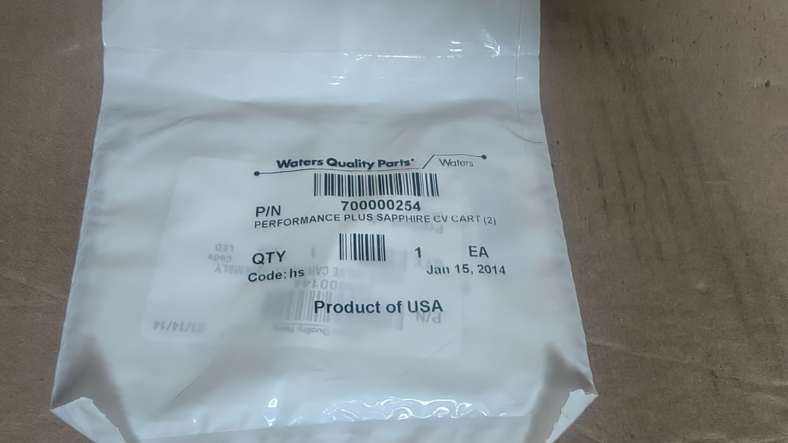 NEW WATERS 700000254 PERFORMANCE PLUS SAPPHIRE CHECK VALVE CARTRIDGE (2) NEW WATERS 700000254 PERFORMANCE PLUS SAPPHIRE CHECK VALVE CARTRIDGE (2)