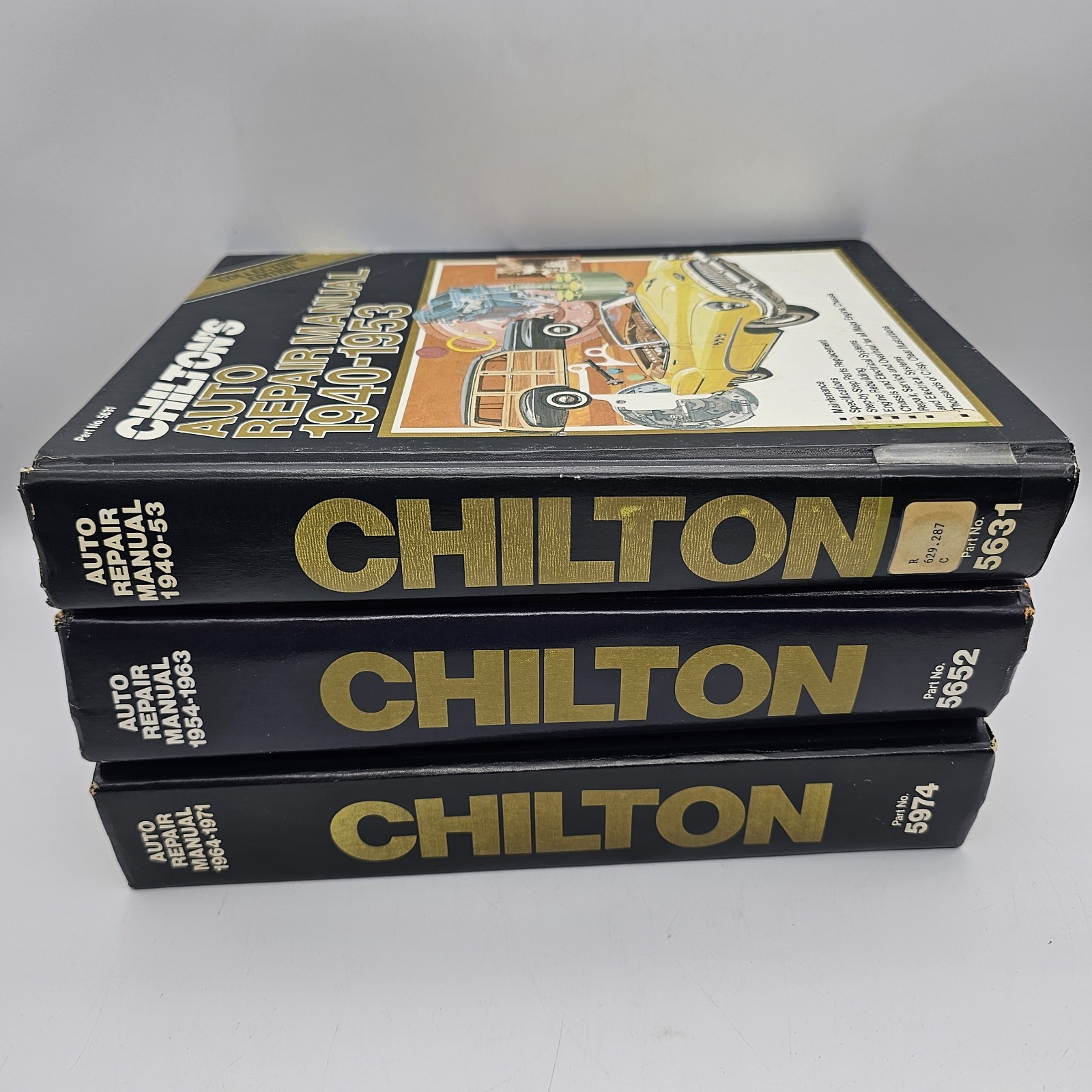 Chilton's Auto Repair Manual 1940-1971 Collectors Edition Hard Cover Lot