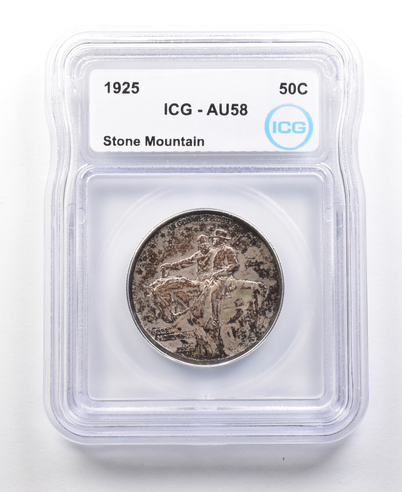 1925 Stone Mountain Commemorative Half Dollar AU58 ICG Beautiful Tone *4414 1925 Stone Mountain Commemorative Half Dollar AU58 ICG Beautiful Tone *4414