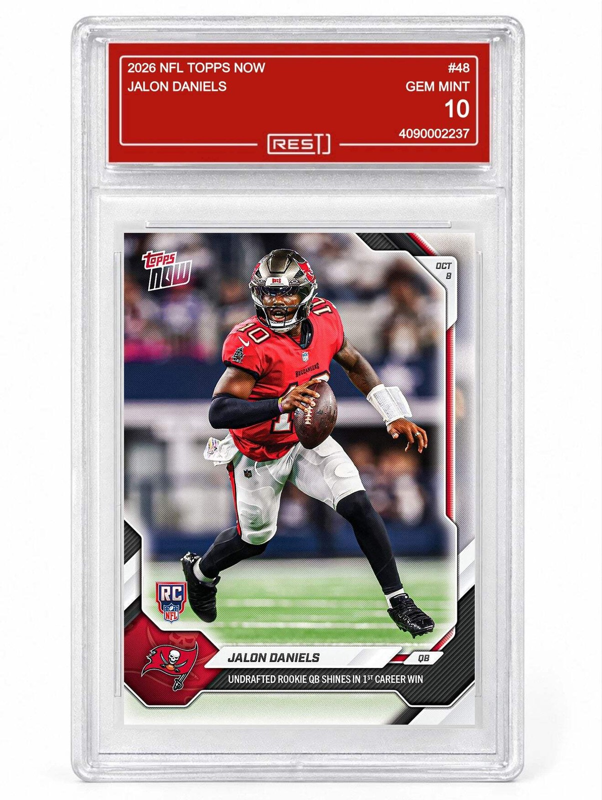 PRESALE 2026 NFL Topps NOW #48 Jalon Daniels CREST GEM MINT 10