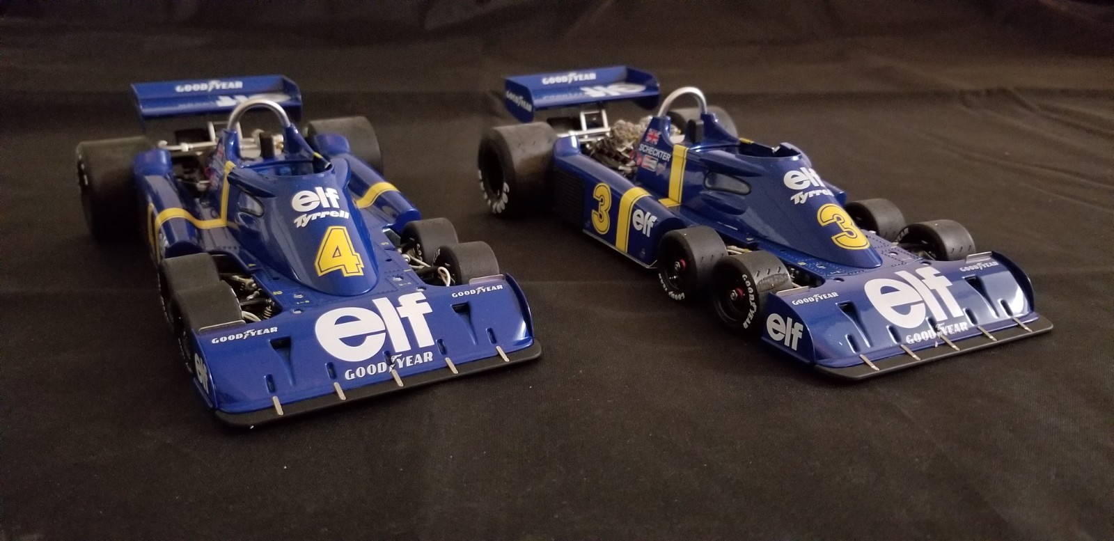 TrueScale Miniatures #TSM10186 1/18 #3 & #4 Tyrrell P34s, 1-2 in 1976 Swedish GP