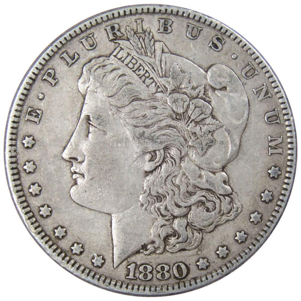 1880 Morgan Silver Dollar VF Very Fine $1 Coin Collectible