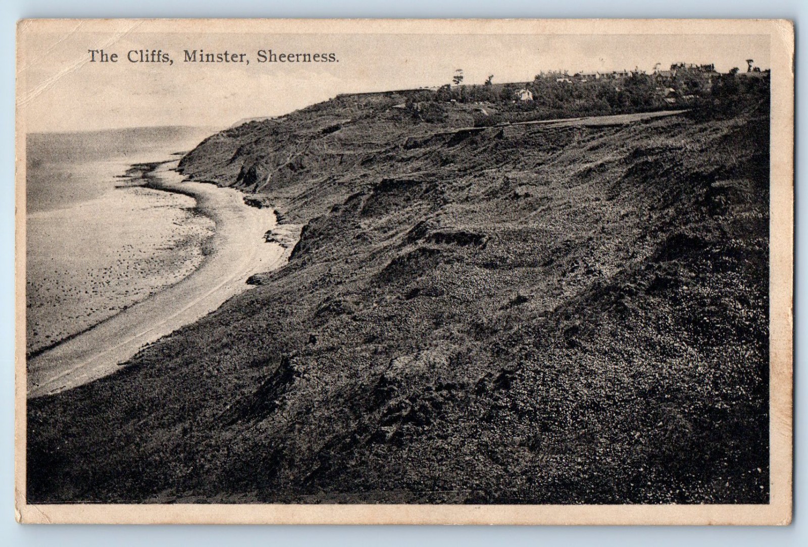 Kent England Postcard The Cliffs Minster Sheerness 1932 Posted Vintage