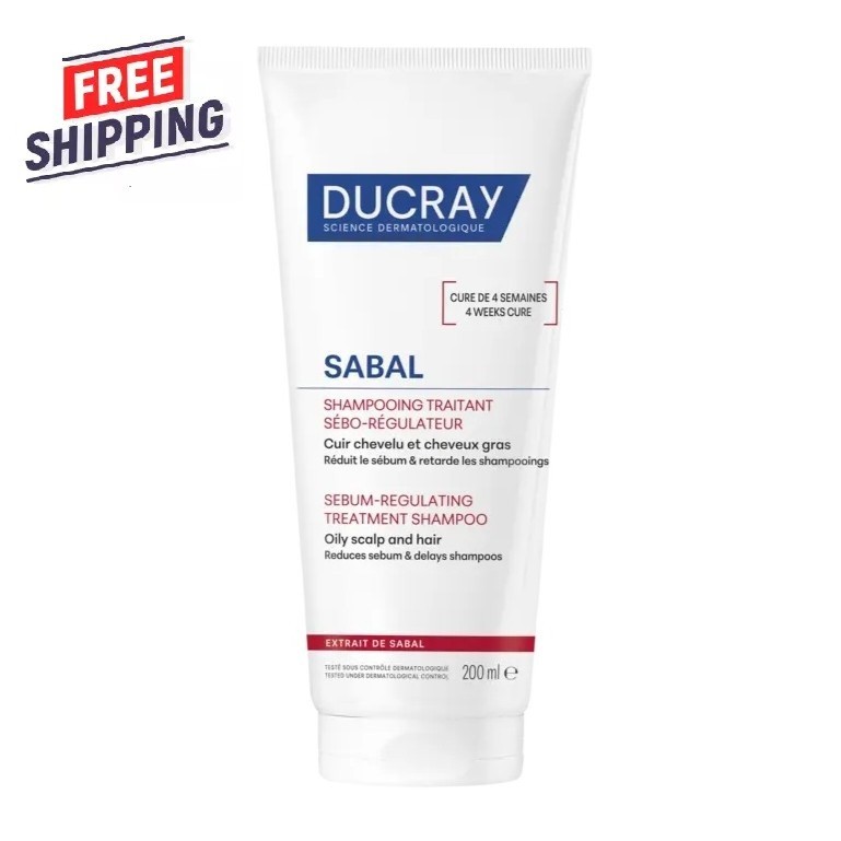 Ducray Sabal Sebum-Reducting Treatment Shampoo 200ml / 6.76oz Exp 09/2028