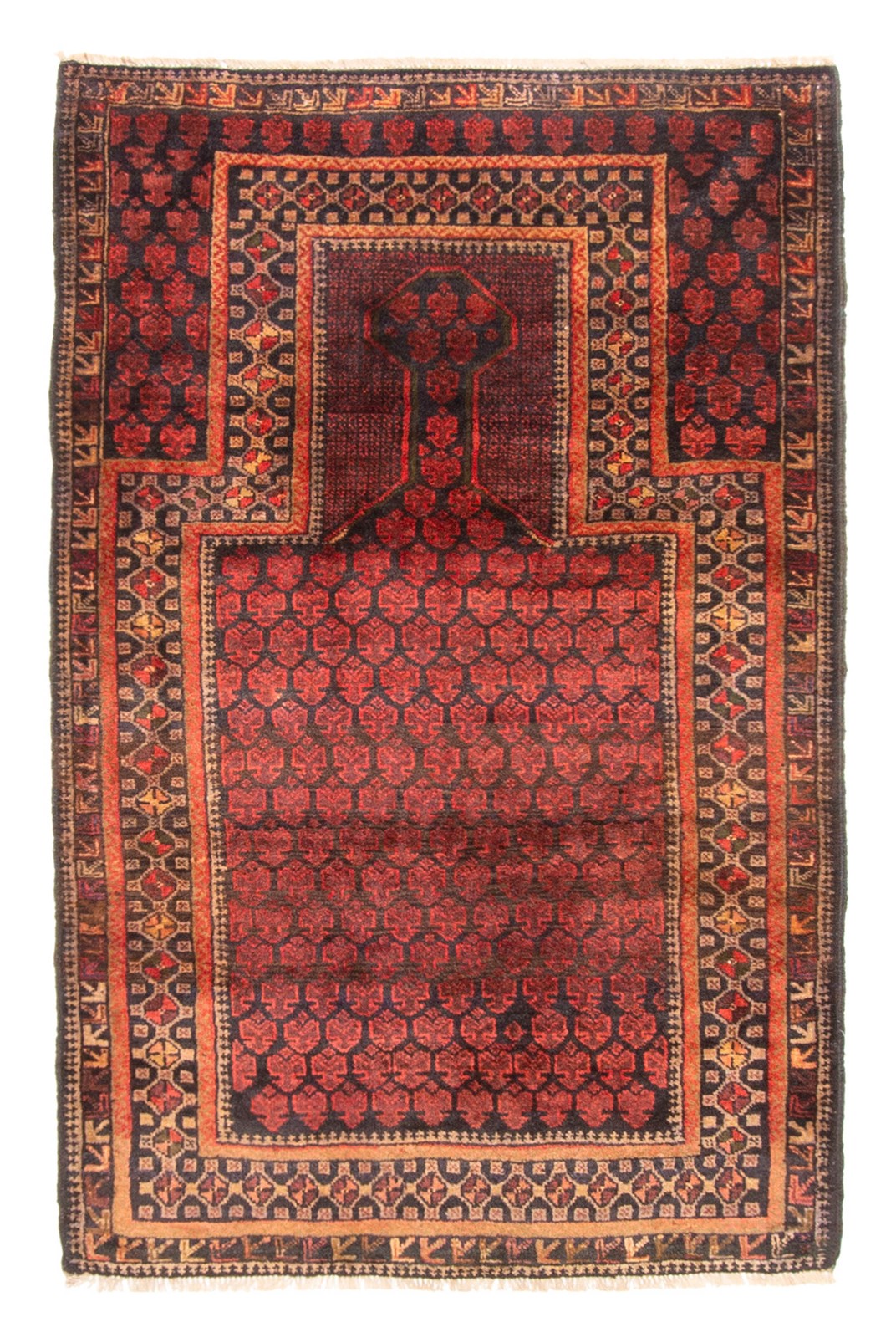 Vintage Traditional Hand-Knotted Area Rug 3'0