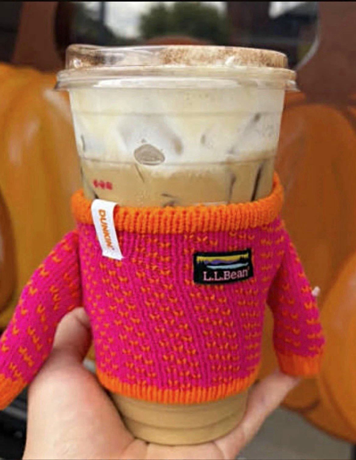 DUNKIN' × L.L. BEAN SWEATER ICED COFFEE SLEEVE BRAND NEW SEALED LIMITED EDITION