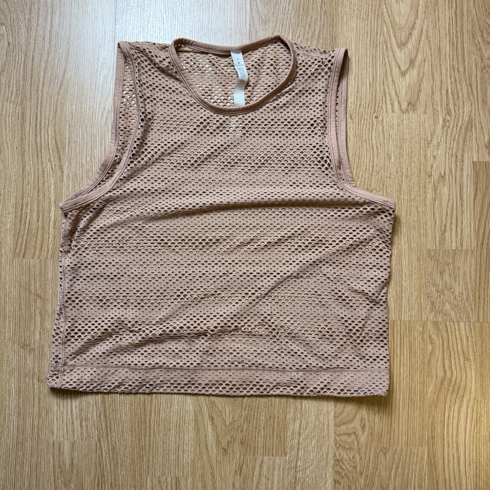LULULEMON Antique Sweat Your Heart Out Mesh Active Training Workout Tank Top 6 LULULEMON Antique Sweat Your Heart Out Mesh Active Training Workout Tank Top 6