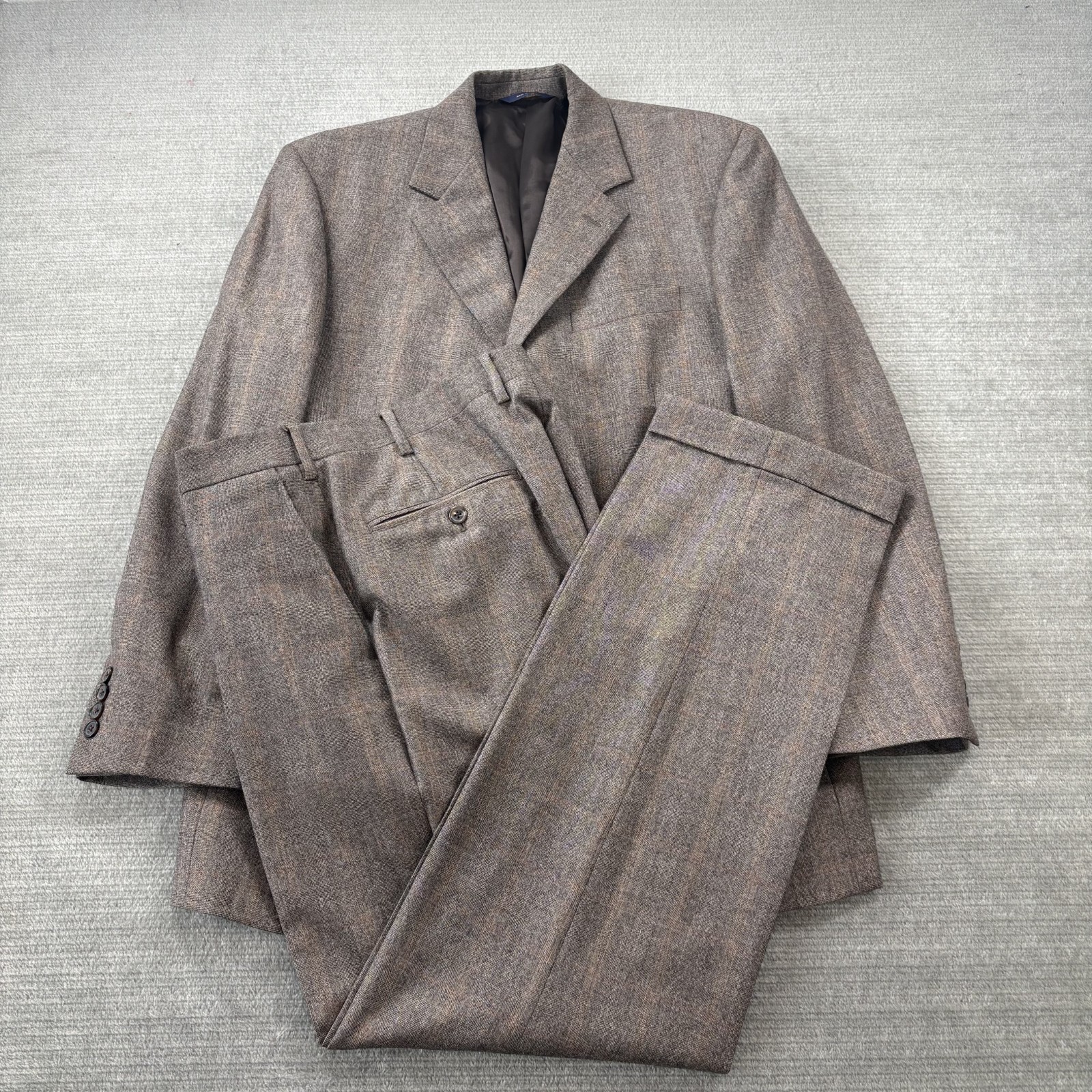Brooks Brothers Ermenegildo Zegna Suit Mens 41R 32x32 Brown Wool 1818 Madison Brooks Brothers Ermenegildo Zegna Suit Mens 41R 32x32 Brown Wool 1818 Madison