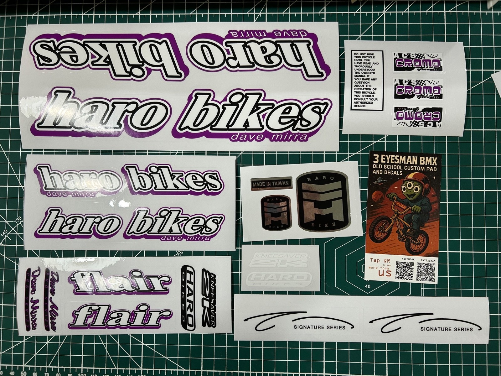 2001 Haro Mirra Flair BMX sticker decal
