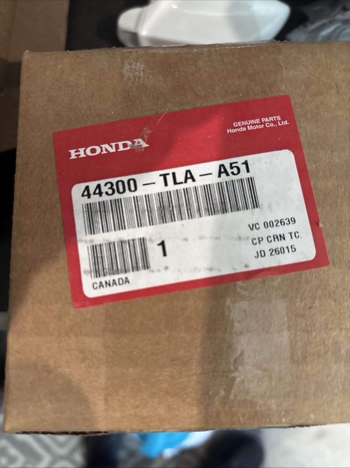 2017-2022 Honda Bearing Assembly Front Hub- 44300TLA-A51 2017-2022 Honda Bearing Assembly Front Hub- 44300TLA-A51