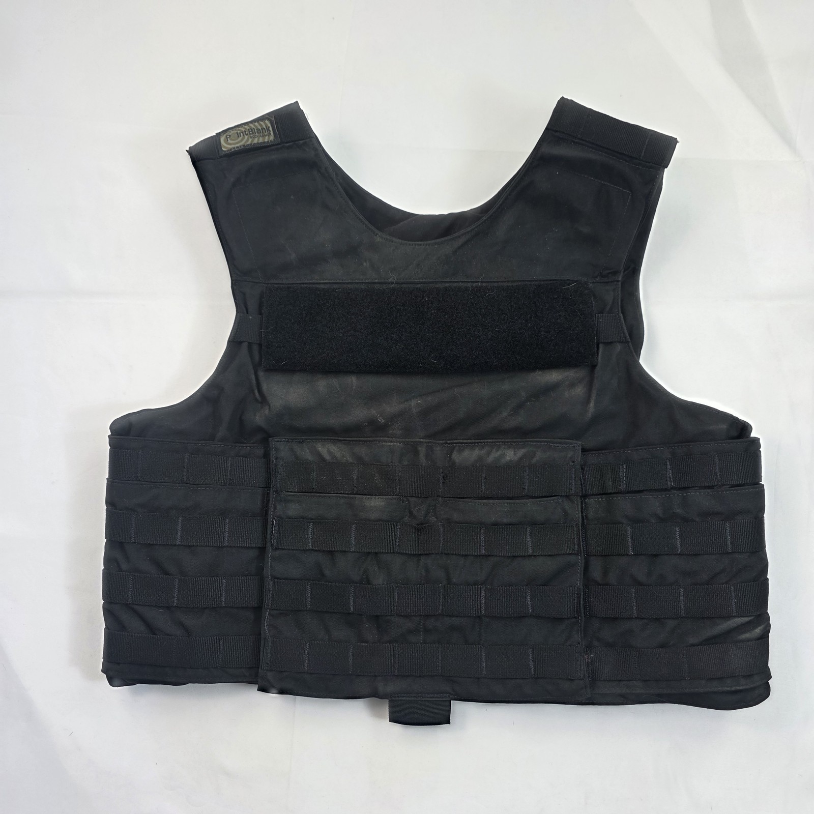 Point Blank Body Armor Carrier Vest Mens Large Black MOLLE Outer Shell No Panels