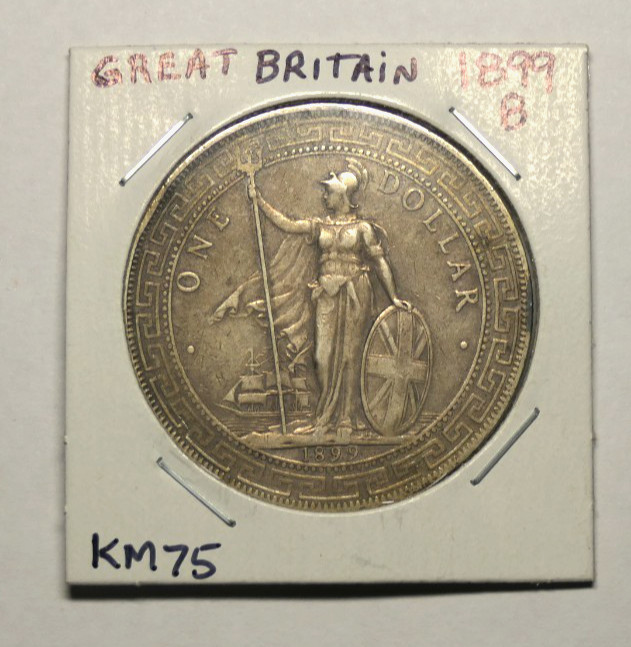 1899 B Great Britain Silver Trade Dollar KM75 1899 B Great Britain Silver Trade Dollar KM75