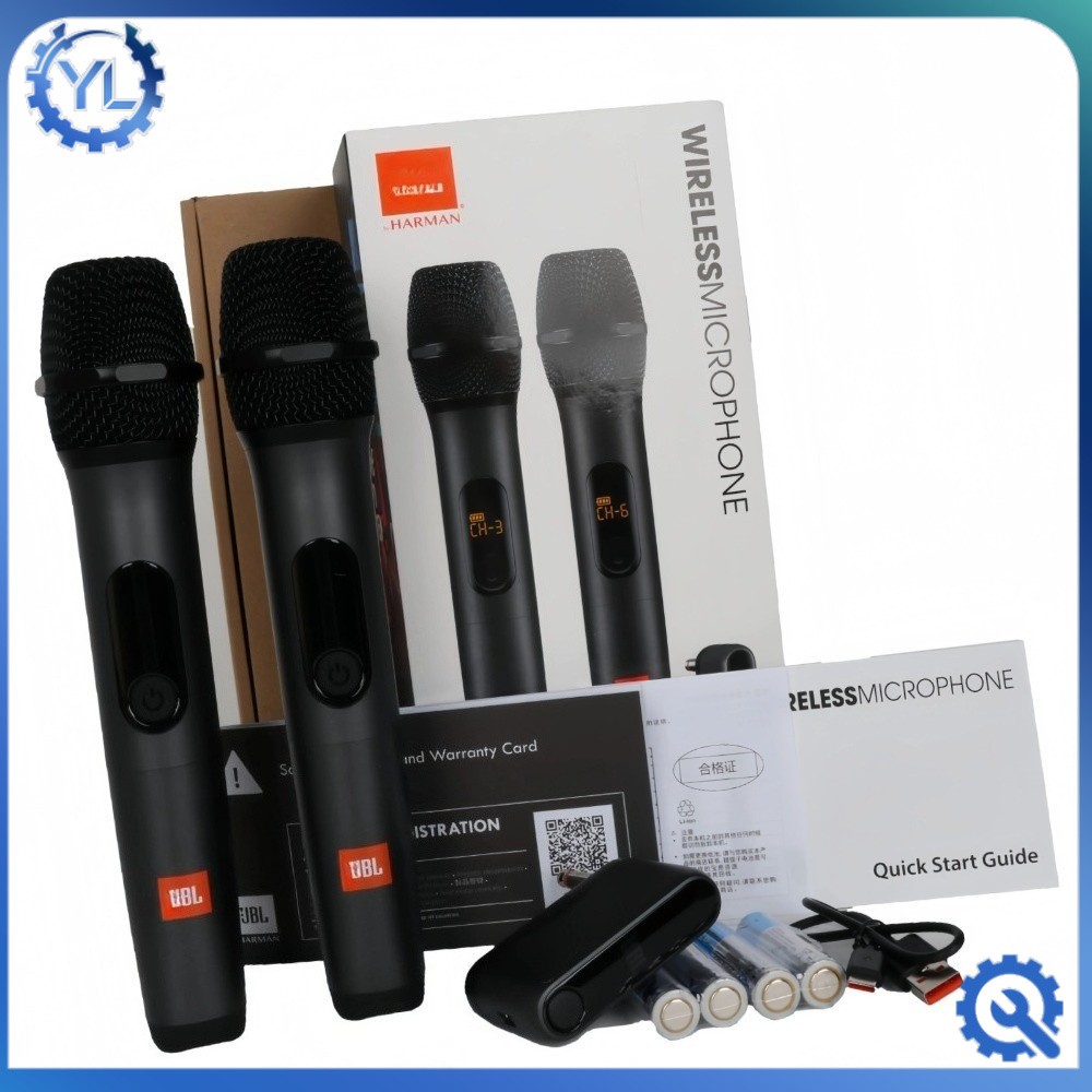 2pcs WIRELESS MIC Set Wireless Dynamic Microphones with Receiver for JBL NEW 2pcs WIRELESS MIC Set Wireless Dynamic Microphones with Receiver for JBL NEW