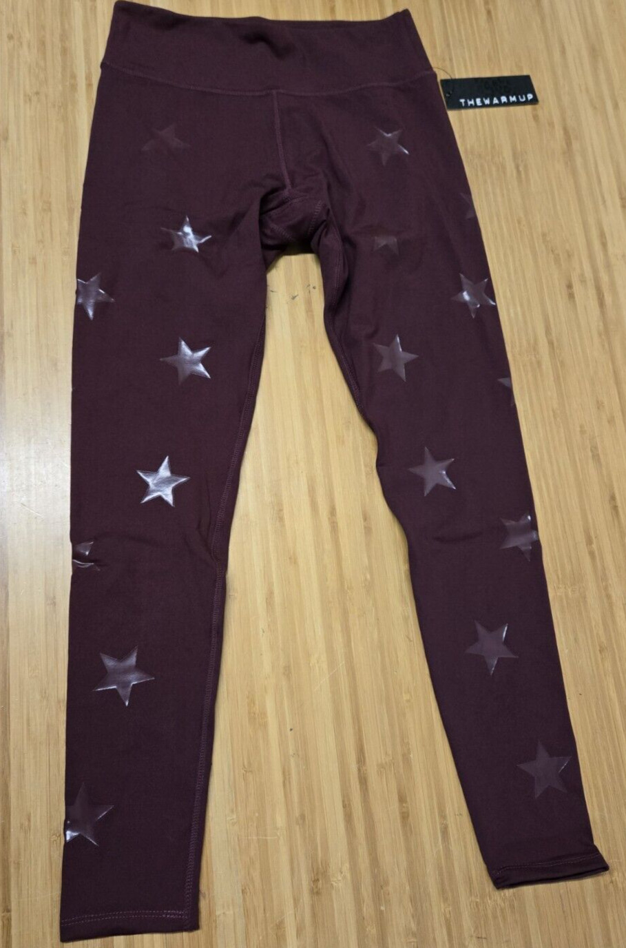 NWT Jessica Simpson The Warm Up Star Print Leggings Size Medium Color - Fig NWT Jessica Simpson The Warm Up Star Print Leggings Size Medium Color - Fig