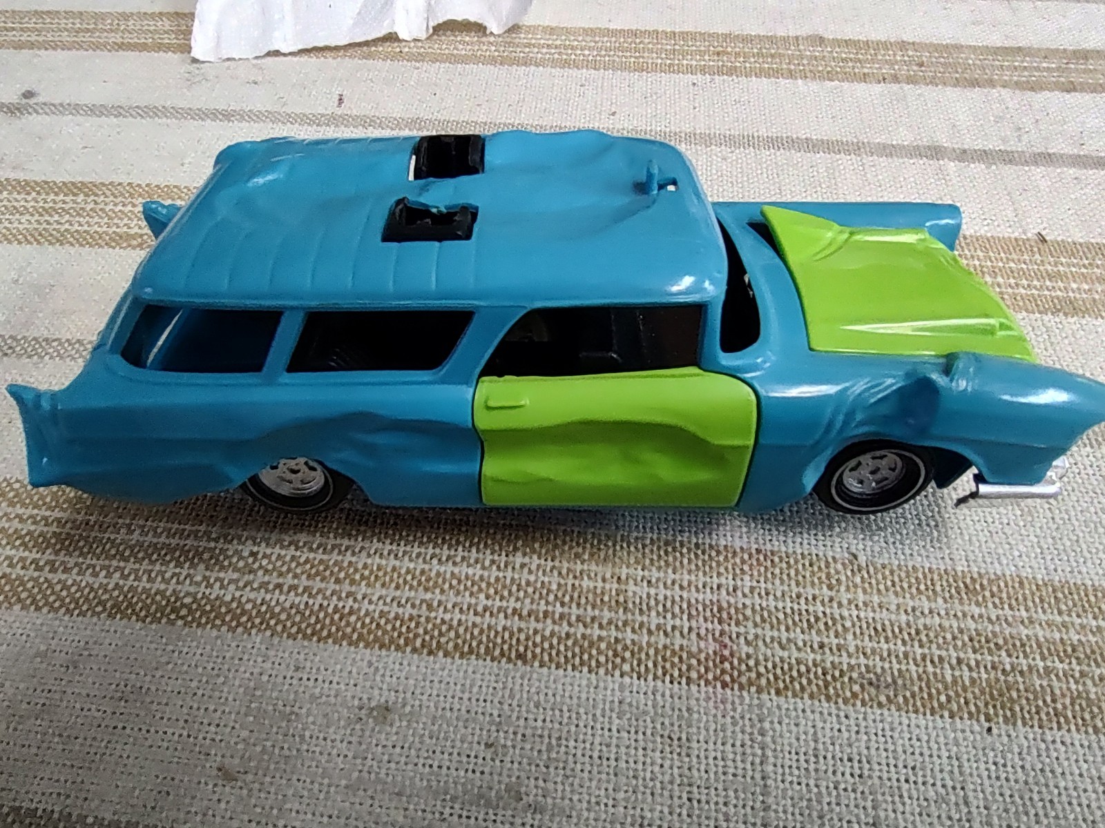 Vintage 1971 Kenner SSP Blue Smash Up Chevy Unplayed With Mint