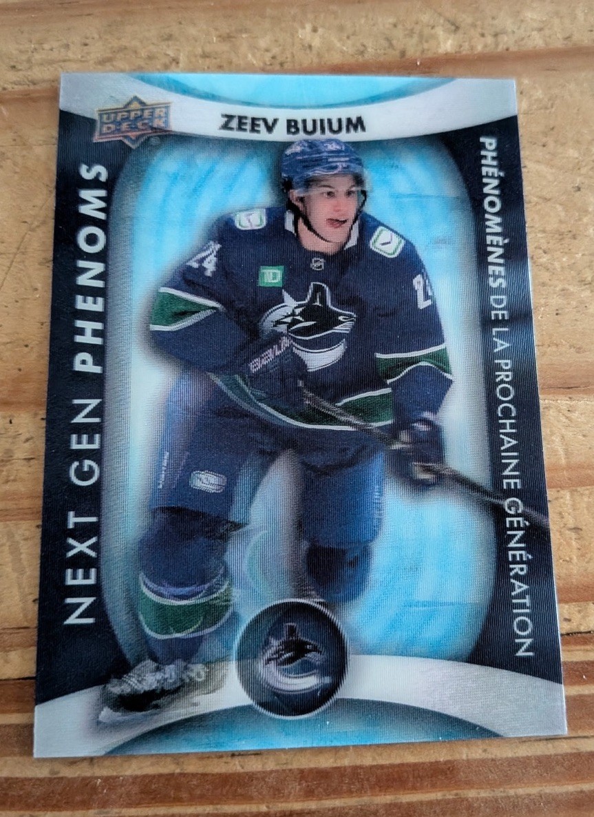 ZEEV BUIUM 26-27 TIM HORTONS NEXT GEN PHENOMS - #NG-9 VANCOUVER CANUCKS ZEEV BUIUM 26-27 TIM HORTONS NEXT GEN PHENOMS - #NG-9 VANCOUVER CANUCKS
