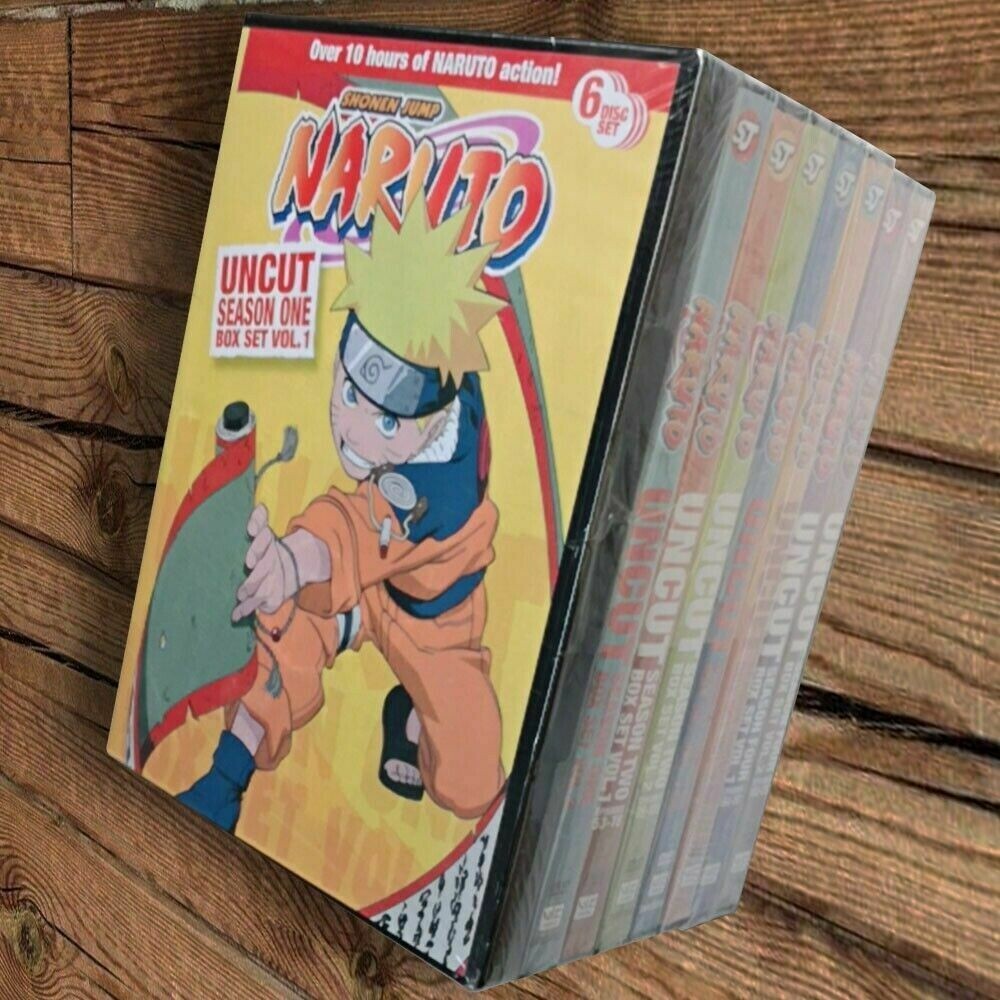 Naruto Uncut Complete Seasons 1-4 (220 Episodes, 48-Disc DVD Set) region 1 Naruto Uncut Complete Seasons 1-4 (220 Episodes, 48-Disc DVD Set) region 1