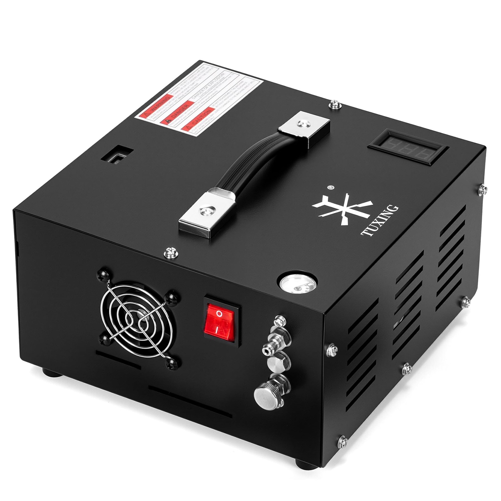 TUXING 4500 PSI High Pressure PCP Air Compressor 300 Bar Auto Stop 110V 12V DC TUXING 4500 PSI High Pressure PCP Air Compressor 300 Bar Auto Stop 110V 12V DC