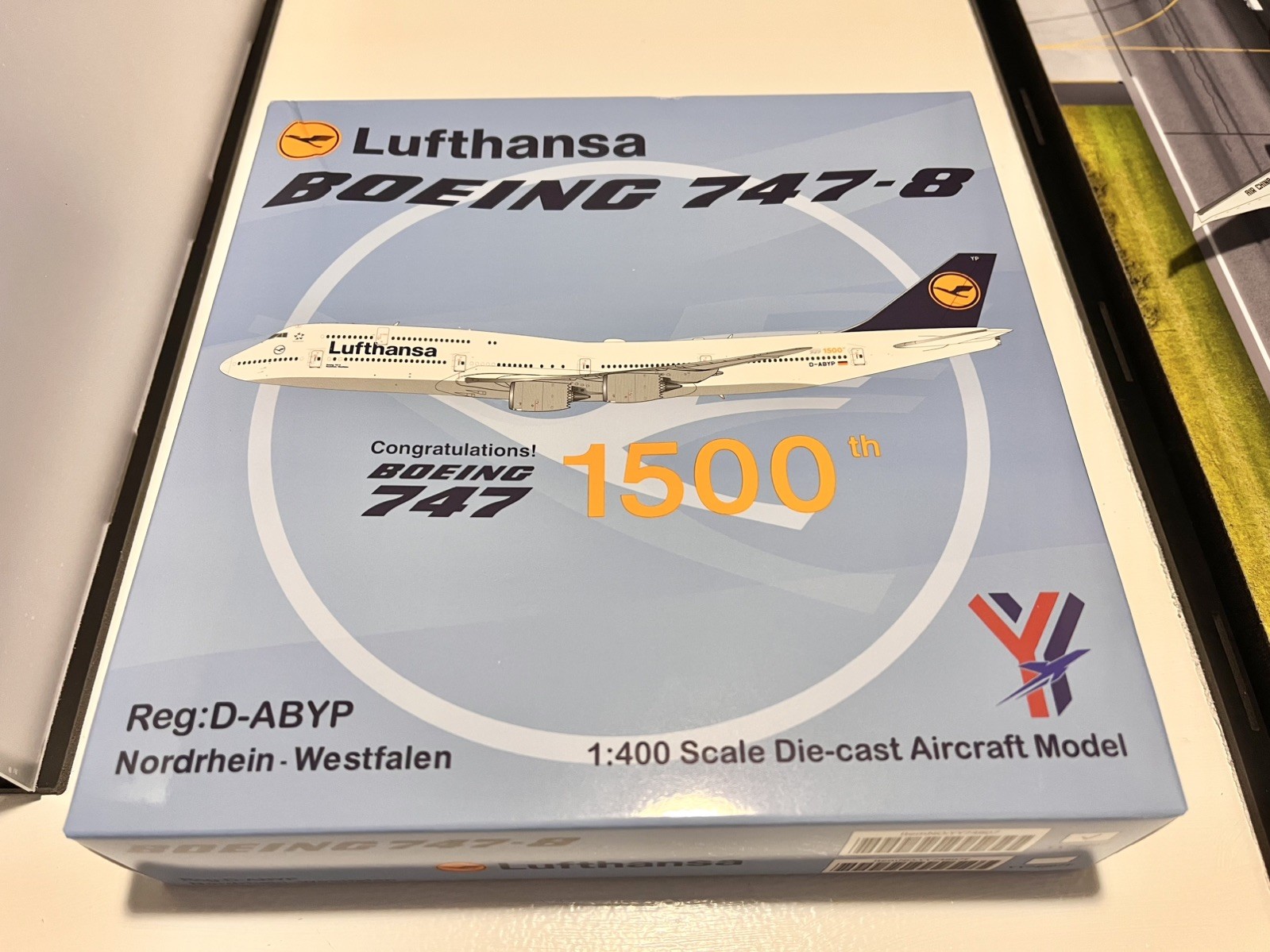 YY Models 1:400 Lufthansa Boeing 747-8i D-ABYP “1500th 747” YY Models 1:400 Lufthansa Boeing 747-8i D-ABYP “1500th 747”