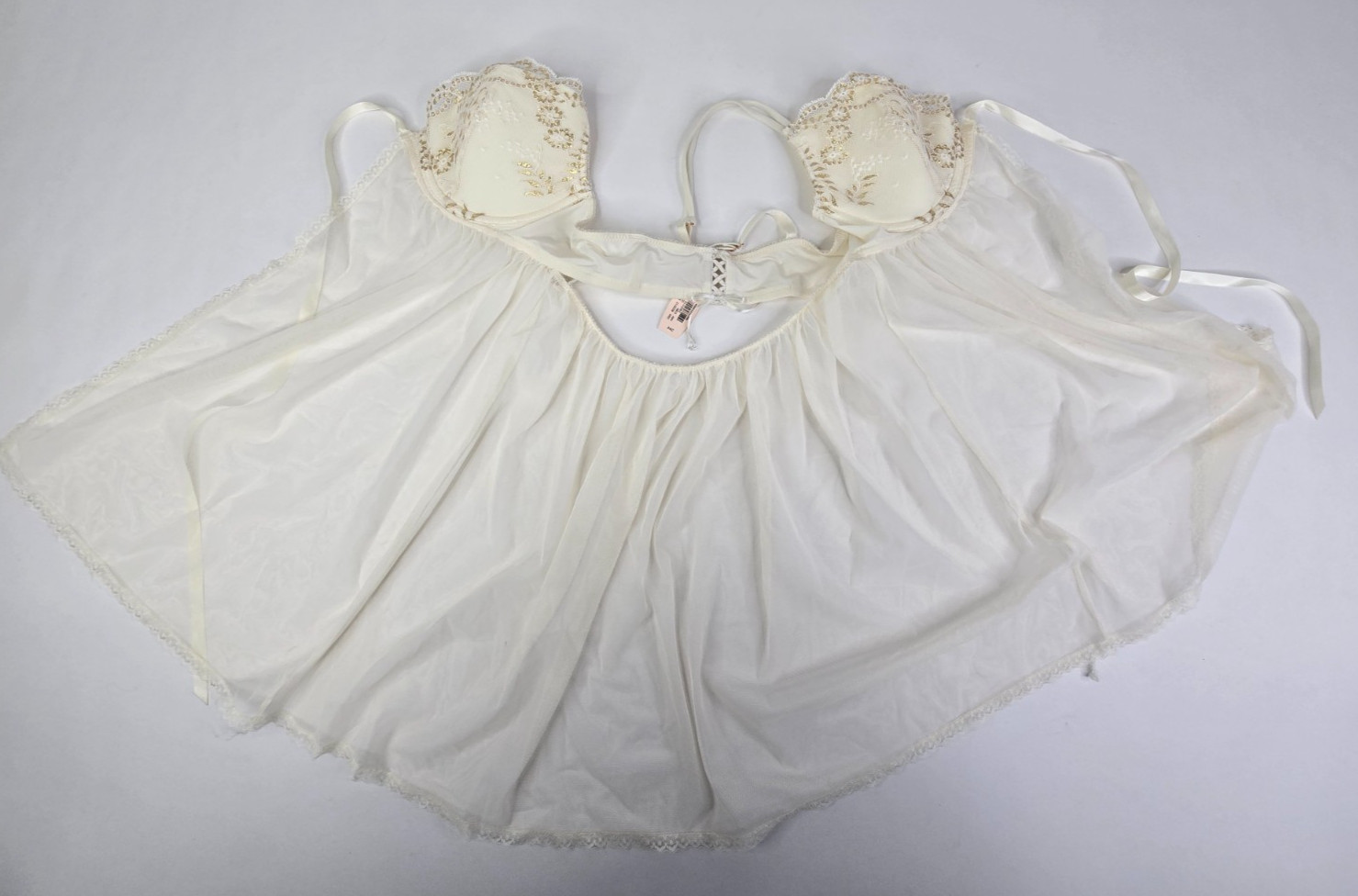 NEW NWT Victoria\'s Secret Lingerie Babydoll Size 34C White NEW NWT Victoria\'s Secret Lingerie Babydoll Size 34C White