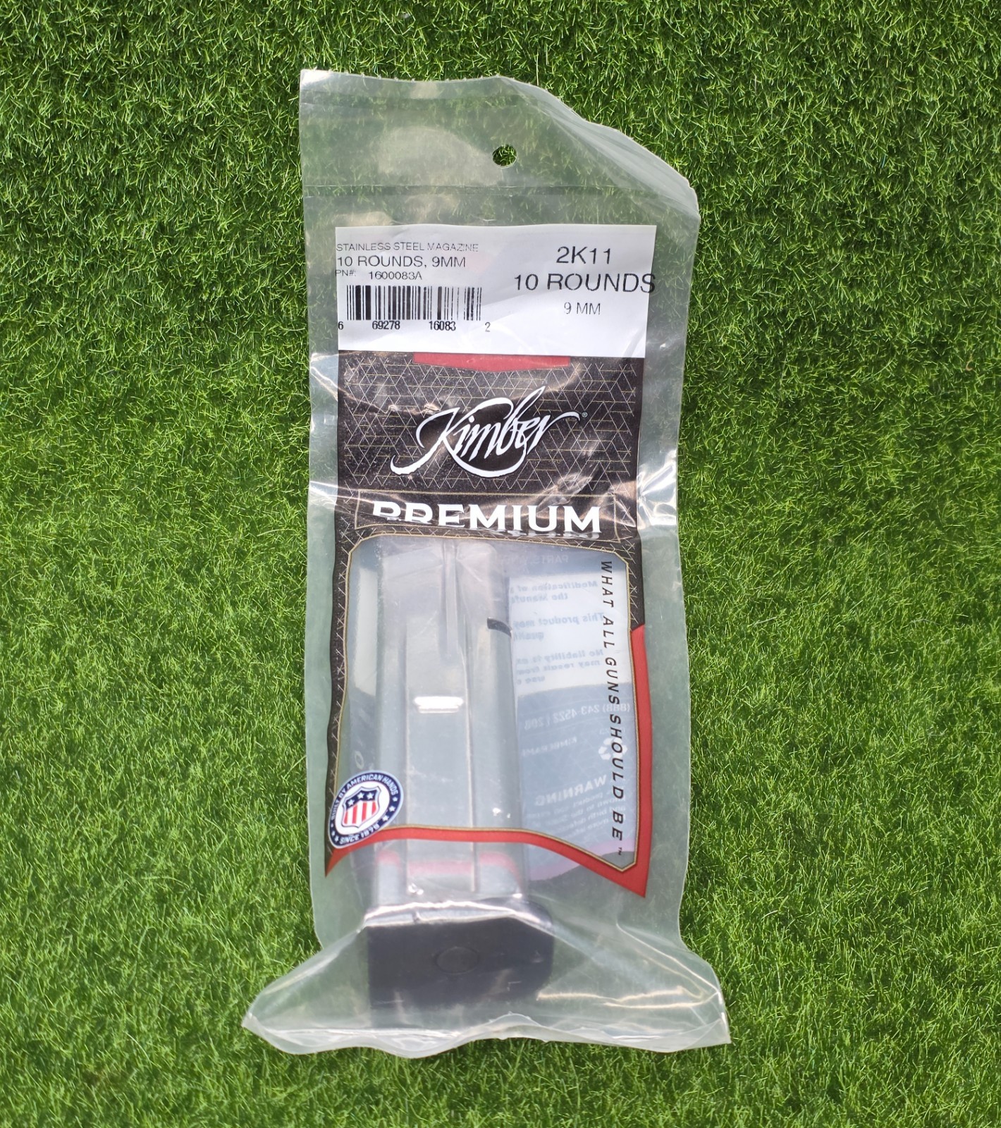 Kimber 2K11/1911 DS Warrior OEM 9mm 10-Round Magazine, Stainless Steel #1600083A