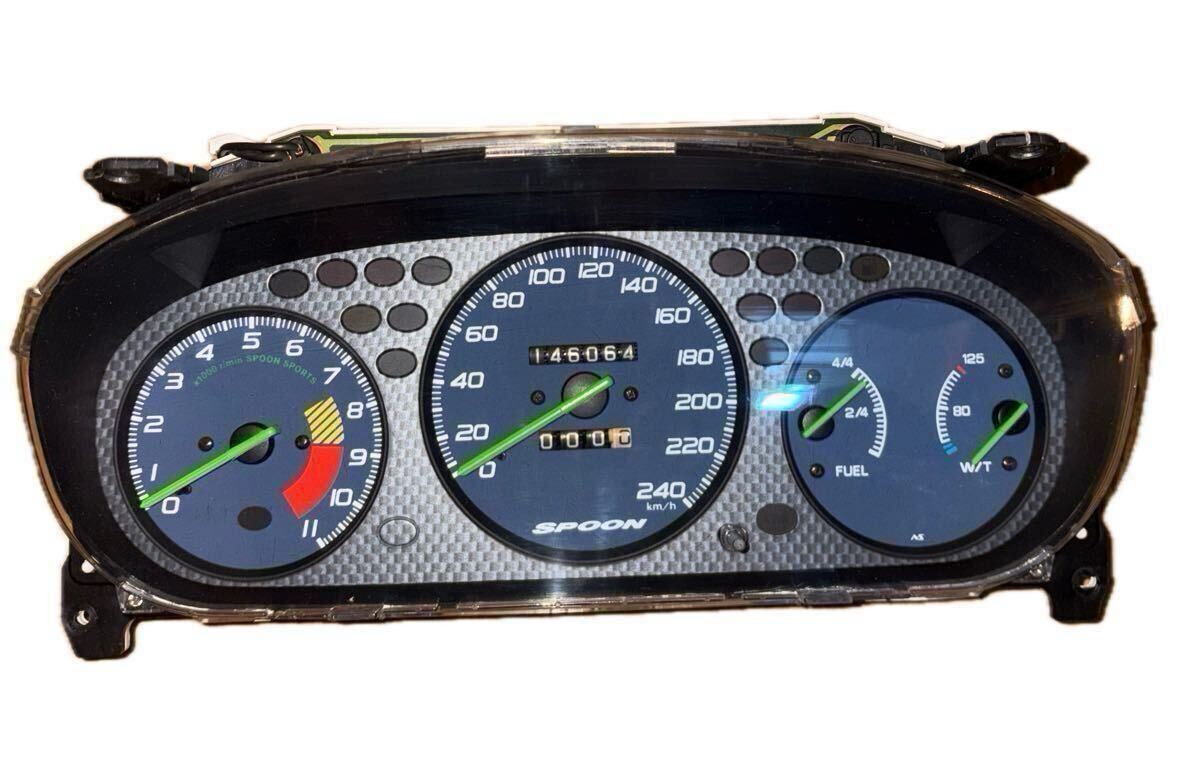 JDM HONDA Civic EK9 Speedometer Gauge Full Scale Spoon Sports EK4 EK3 EM1