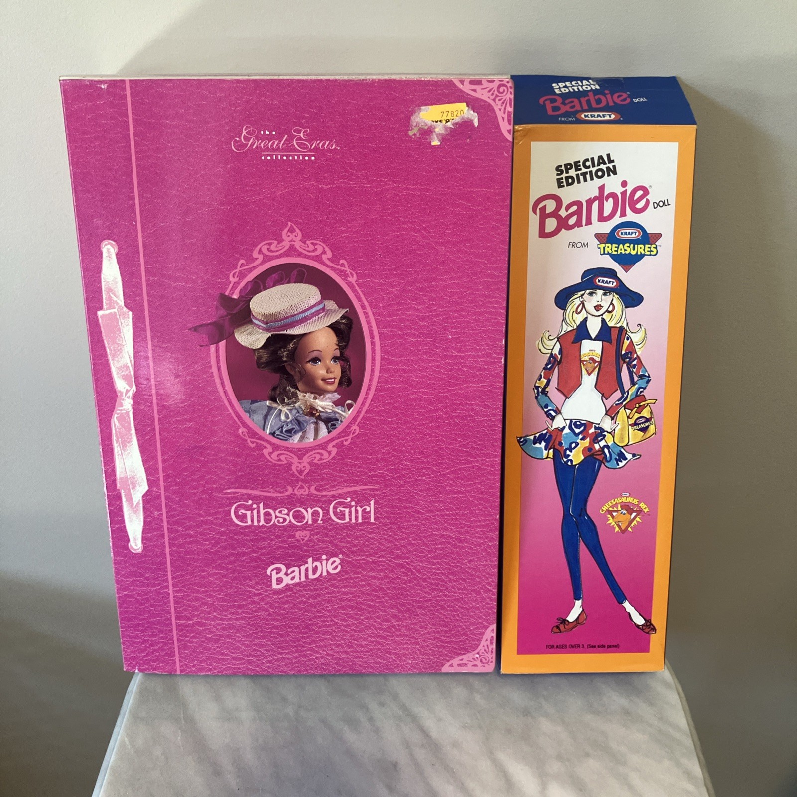 Vintage Barbies (2) Gibson Girl & Kraft Treasures 1992/1993 NIB Vintage Barbies (2) Gibson Girl & Kraft Treasures 1992/1993 NIB