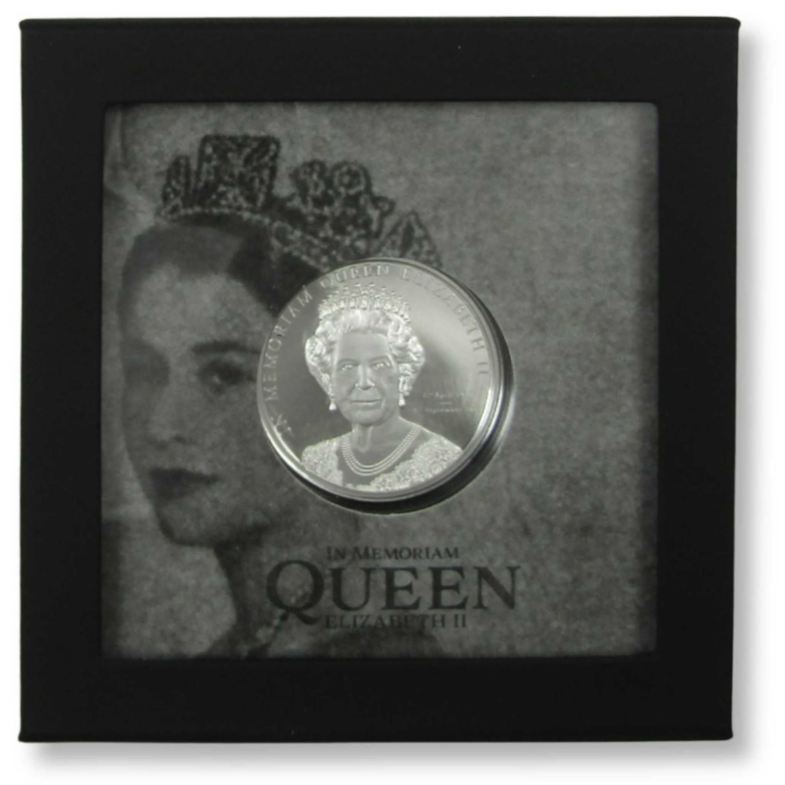 2022 Cook Islands $5 1 oz Silver Queen Elizabeth II In Memoriam Proof