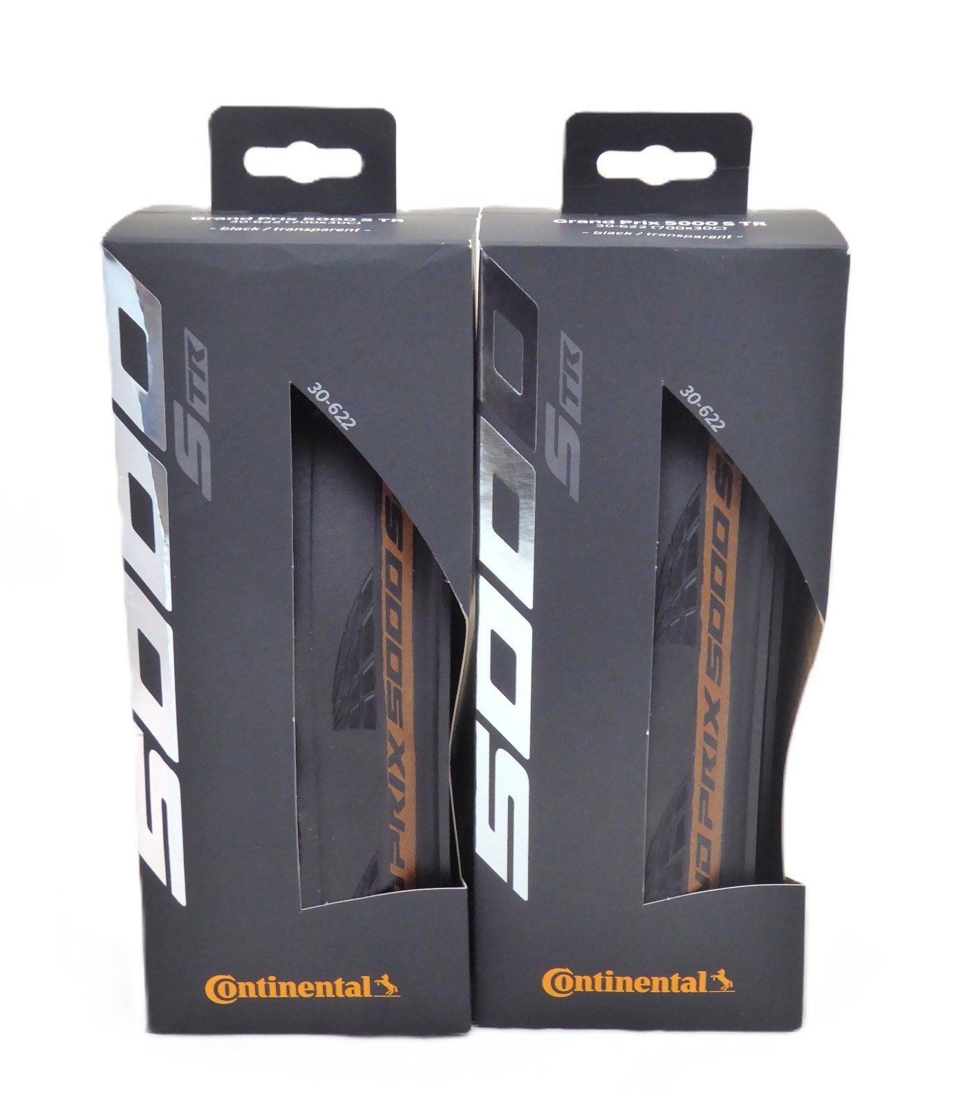 Continental Grand Prix 5000 S TR Tubeless 700x30 Pair Black/Transparent