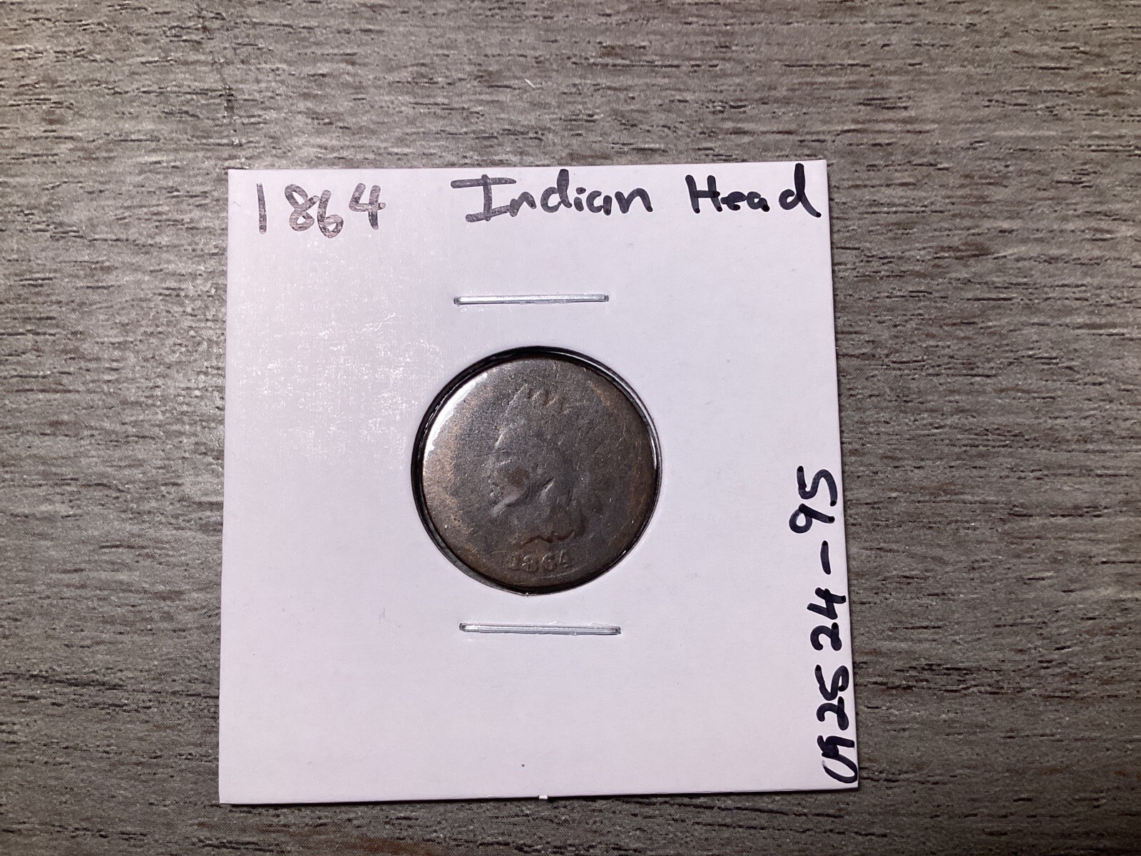 1864 Indian Head Penny with Oak Wreath Shield Small Cent Civil War Era 95u