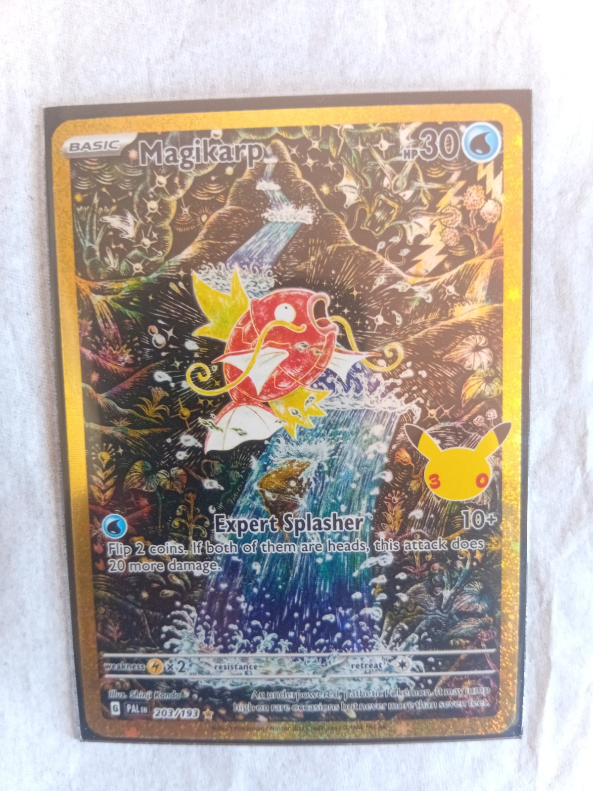 Pokemon 30th Celebration Classic Collection Magikarp Holo 203/193 Pokemon 30th Celebration Classic Collection Magikarp Holo 203/193