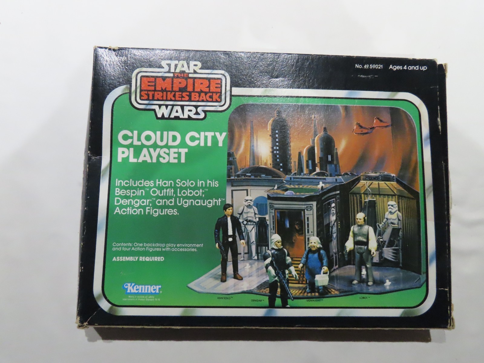 VINTAGE STAR WARS KENNER ESB BESPIN CLOUD CITY PLAYSET w/FIGURES & PEGS VINTAGE STAR WARS KENNER ESB BESPIN CLOUD CITY PLAYSET w/FIGURES & PEGS