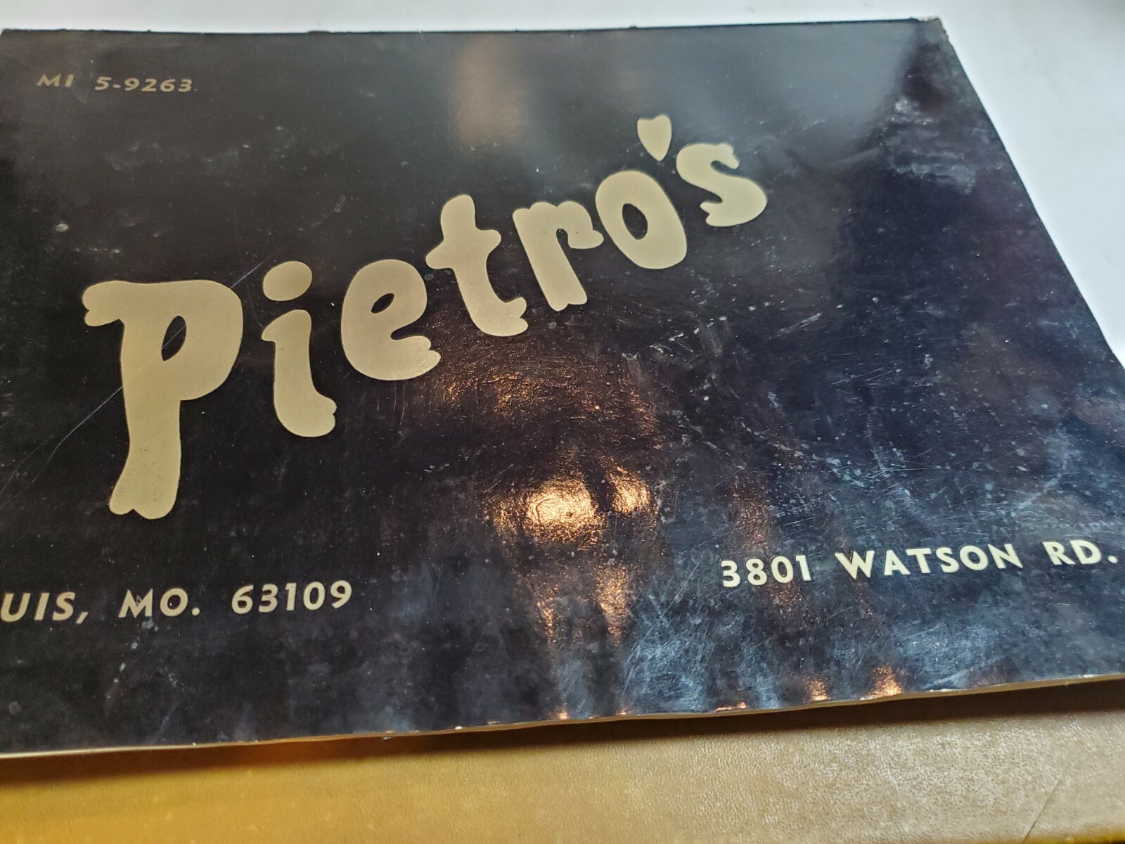 VINTAGE PIETRO\'S ITALIAN RESTAURANT MENU ST LOUIS MISSOURI VINTAGE PIETRO\'S ITALIAN RESTAURANT MENU ST LOUIS MISSOURI