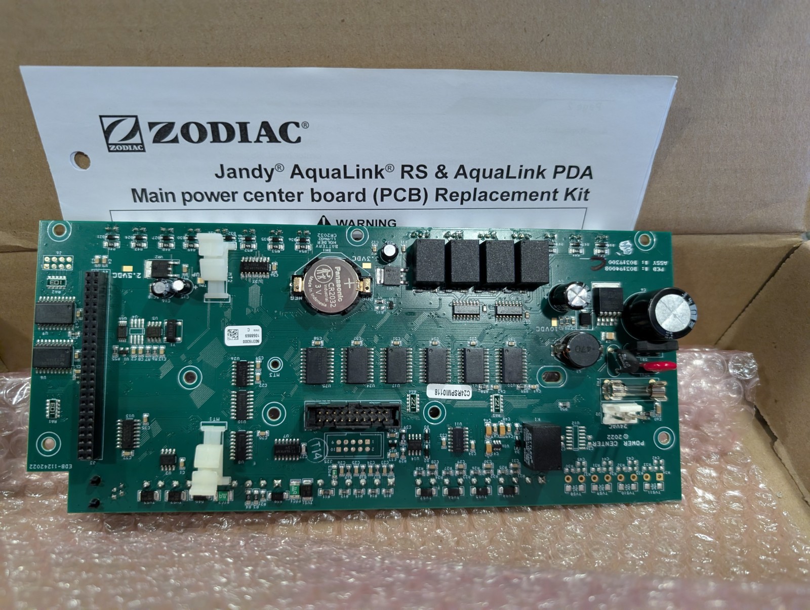 Jandy/Zodiac R0466700 50 Pin Primary Power Center PCB Replacement Kit  R/S & PDA