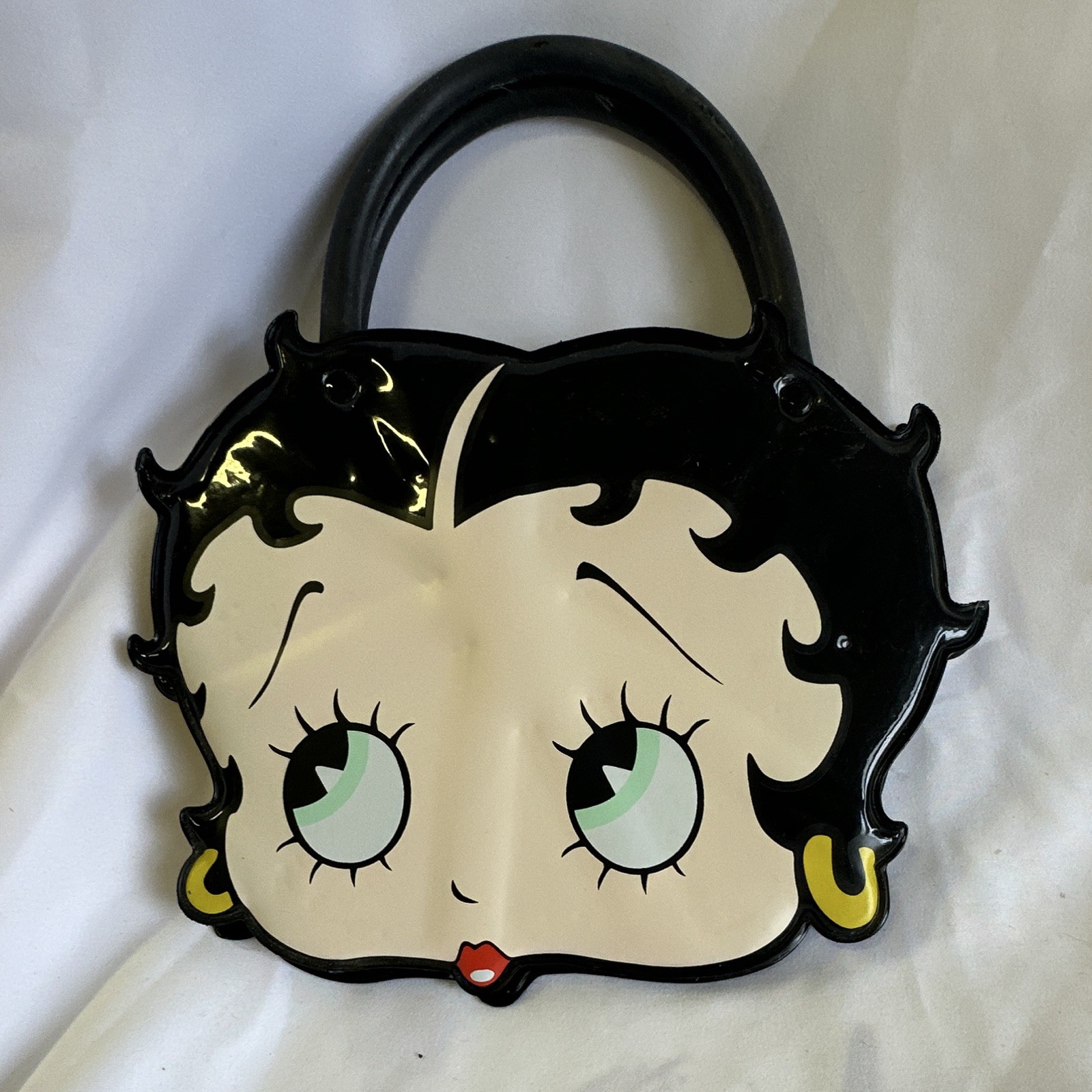 vintage Betty Boop vinyl face-shaped handbag vintage Betty Boop vinyl face-shaped handbag