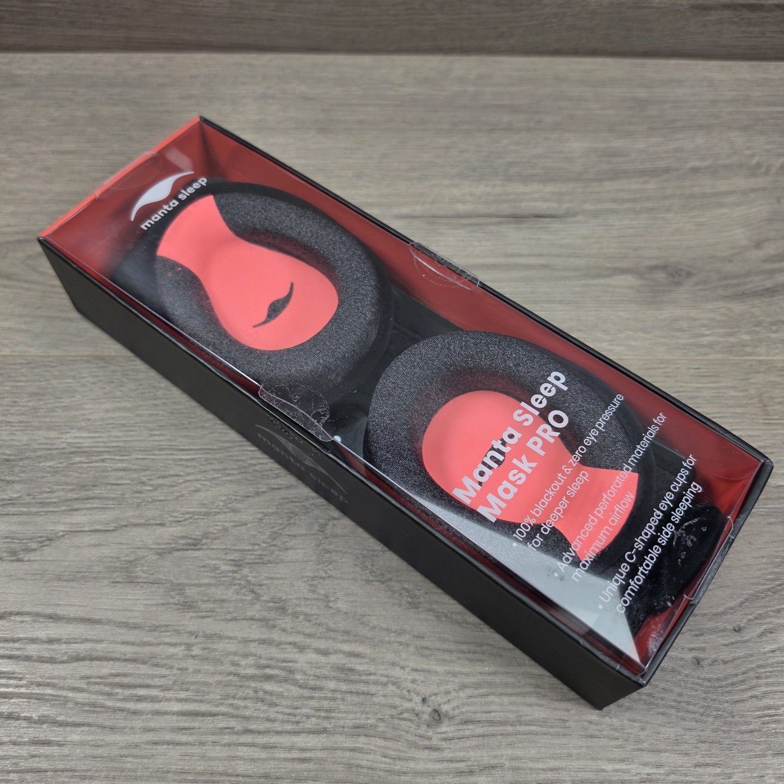 Manta Sleep Mask Pro 100% Blackout Advanced Airflow Mesh - New Open Box Manta Sleep Mask Pro 100% Blackout Advanced Airflow Mesh - New Open Box