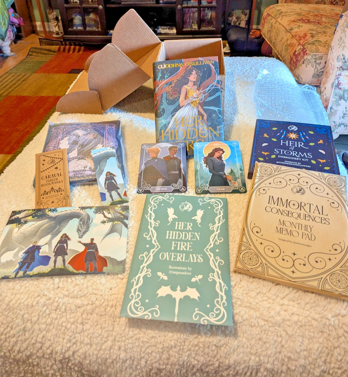 SIGNED Her Hidden Fire by Cliodhna O\'Sullivan - FairyLoot Exclusive Edition