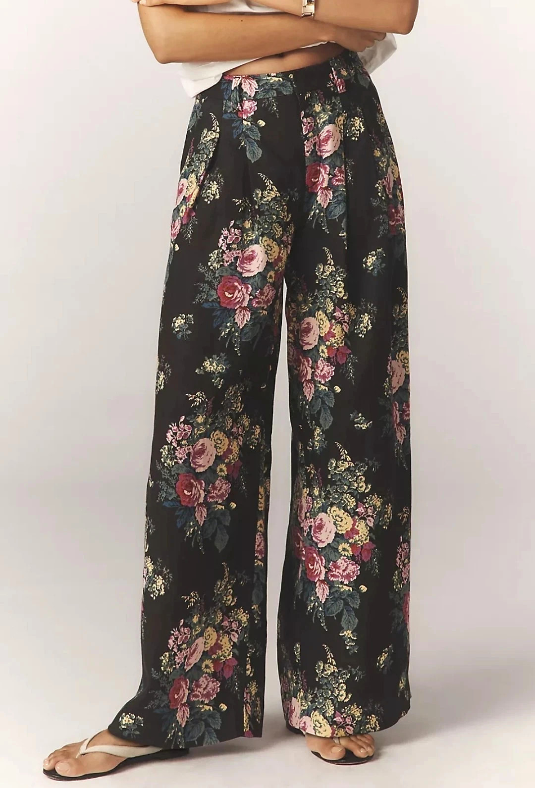 Anthropologie Maeve The Avery Linen Wide-Leg Trousers Pants Floral Size XS NWT Anthropologie Maeve The Avery Linen Wide-Leg Trousers Pants Floral Size XS NWT