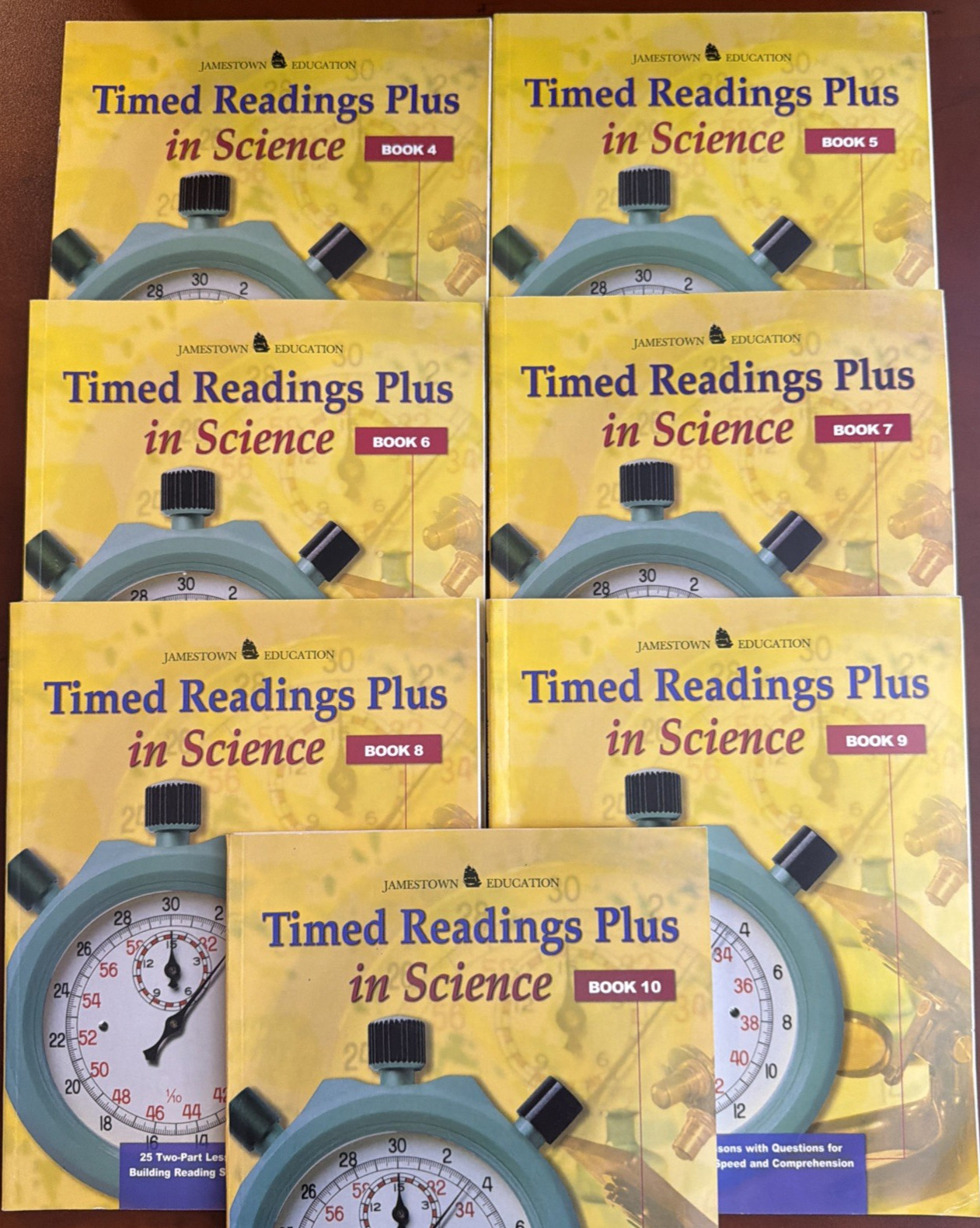 Timed Readings Plus In Science Lot of 7 Books 4-10 Jamestown Glencoe McGraw Hill Timed Readings Plus In Science Lot of 7 Books 4-10 Jamestown Glencoe McGraw Hill
