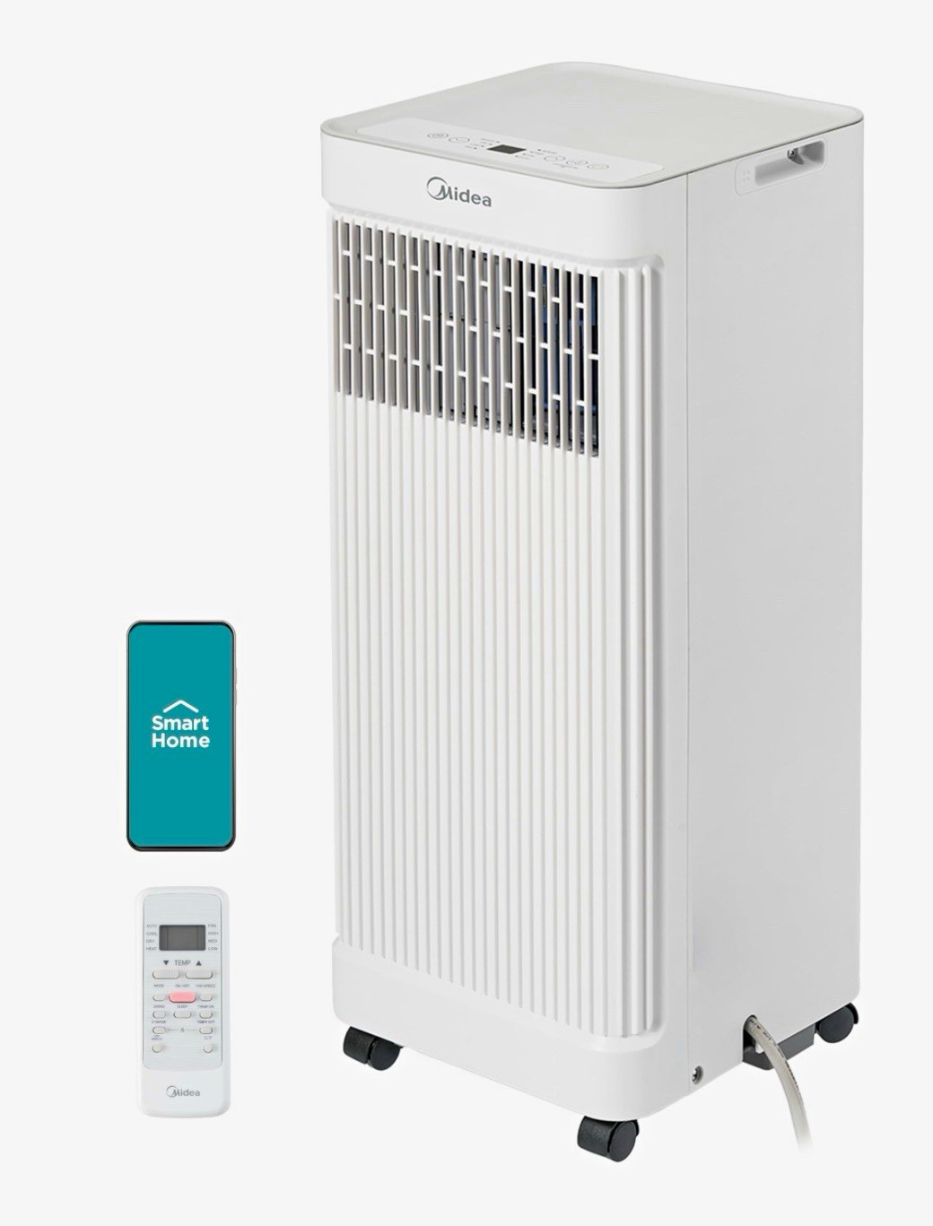 Midea 10,000 BTU Portable Air Conditioner White Remote Smart Home Alexa 115V Midea 10,000 BTU Portable Air Conditioner White Remote Smart Home Alexa 115V