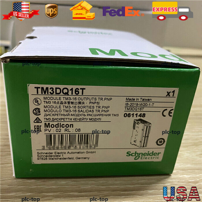One Schneider TM3DQ16T PLC Module New In Box Fast Shipping TM3DQ16T One Schneider TM3DQ16T PLC Module New In Box Fast Shipping TM3DQ16T