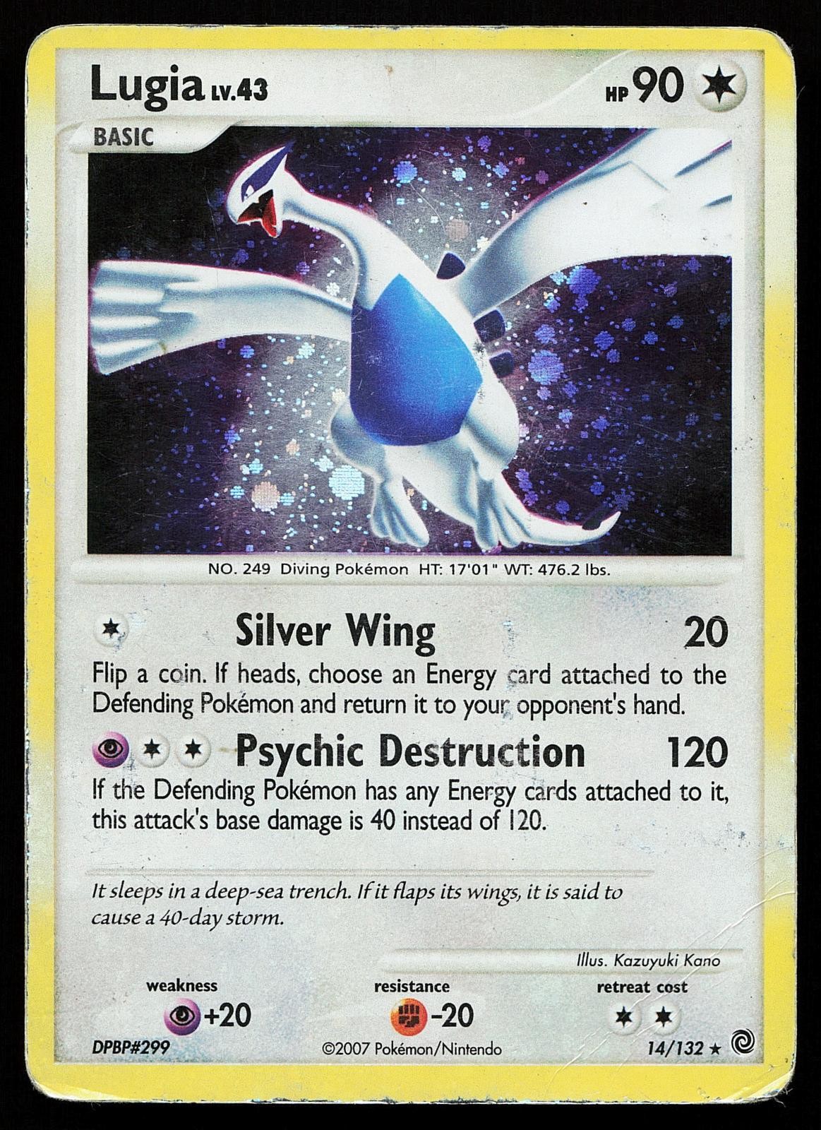 Lugia 14/132 Holo Rare Secret Wonders Pokemon Card